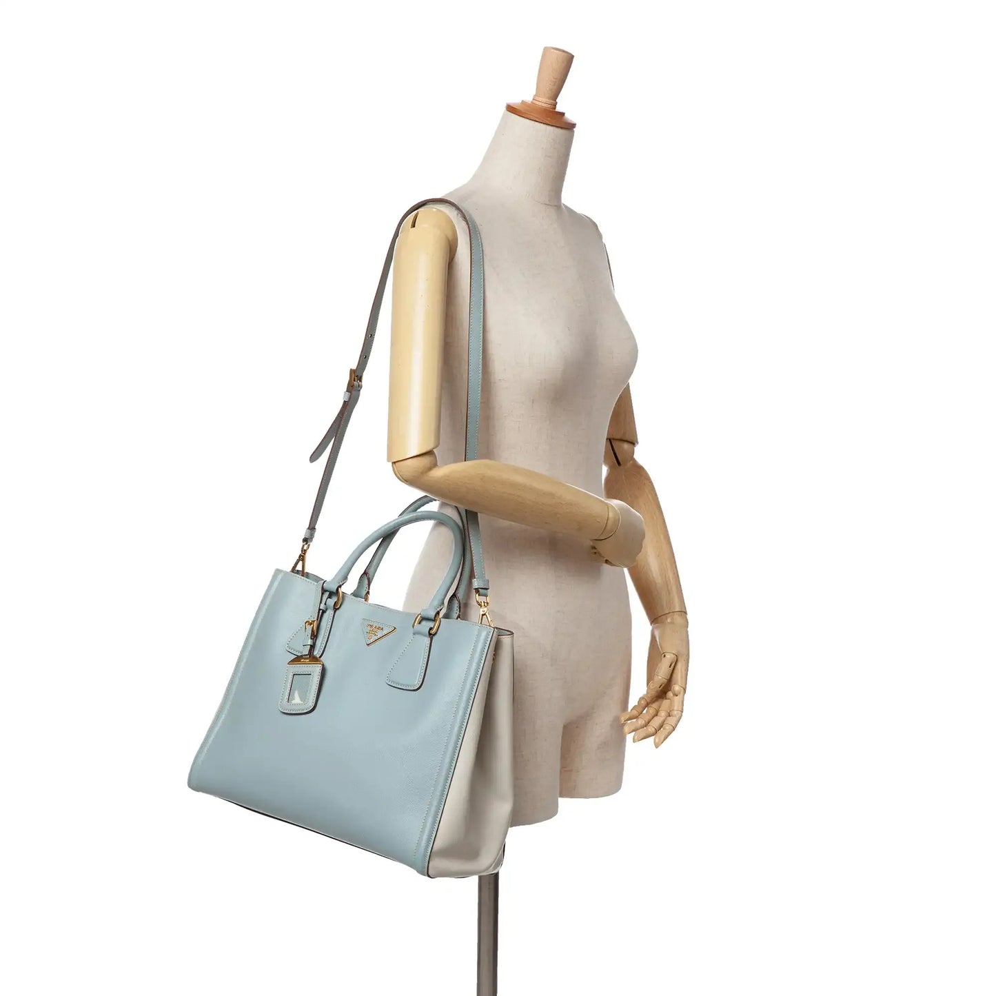 Prada Bicolor Saffiano Lux Satchel