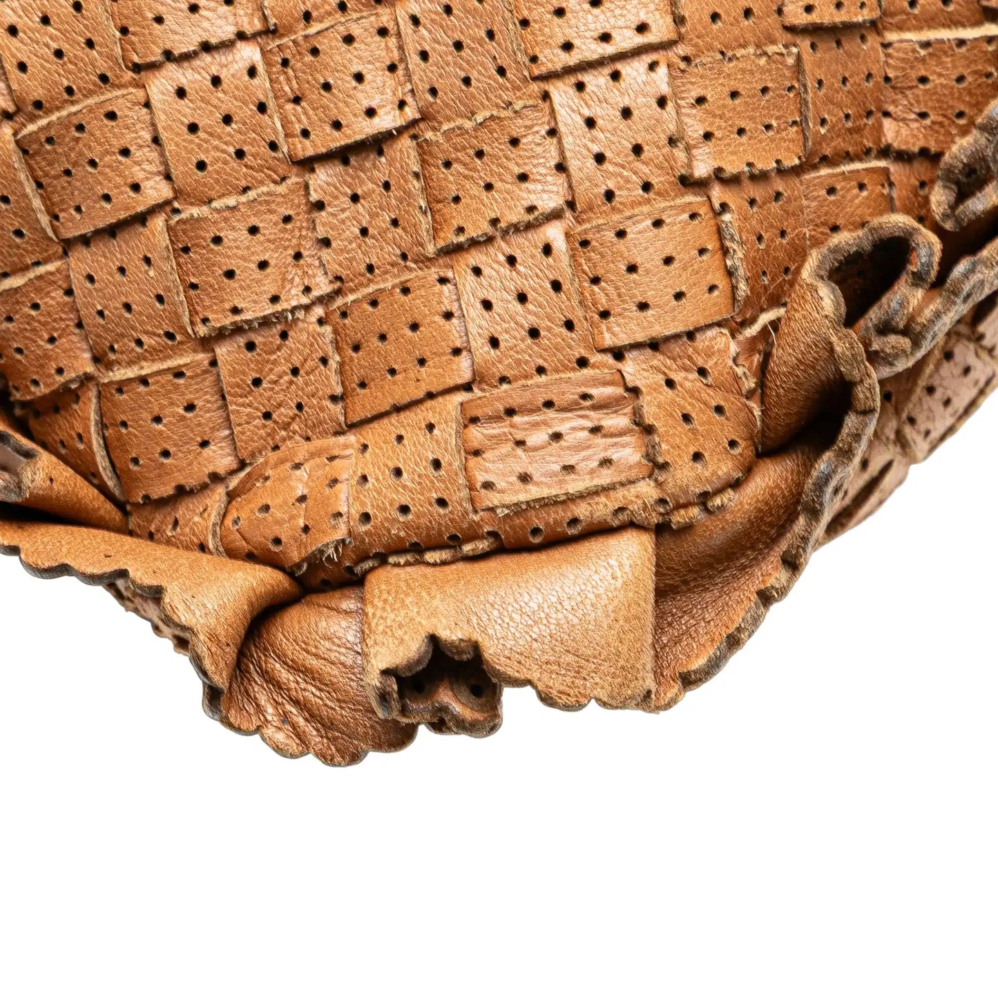 Bottega Veneta Small Perforated Nappa Intrecciato Veneta Hobo