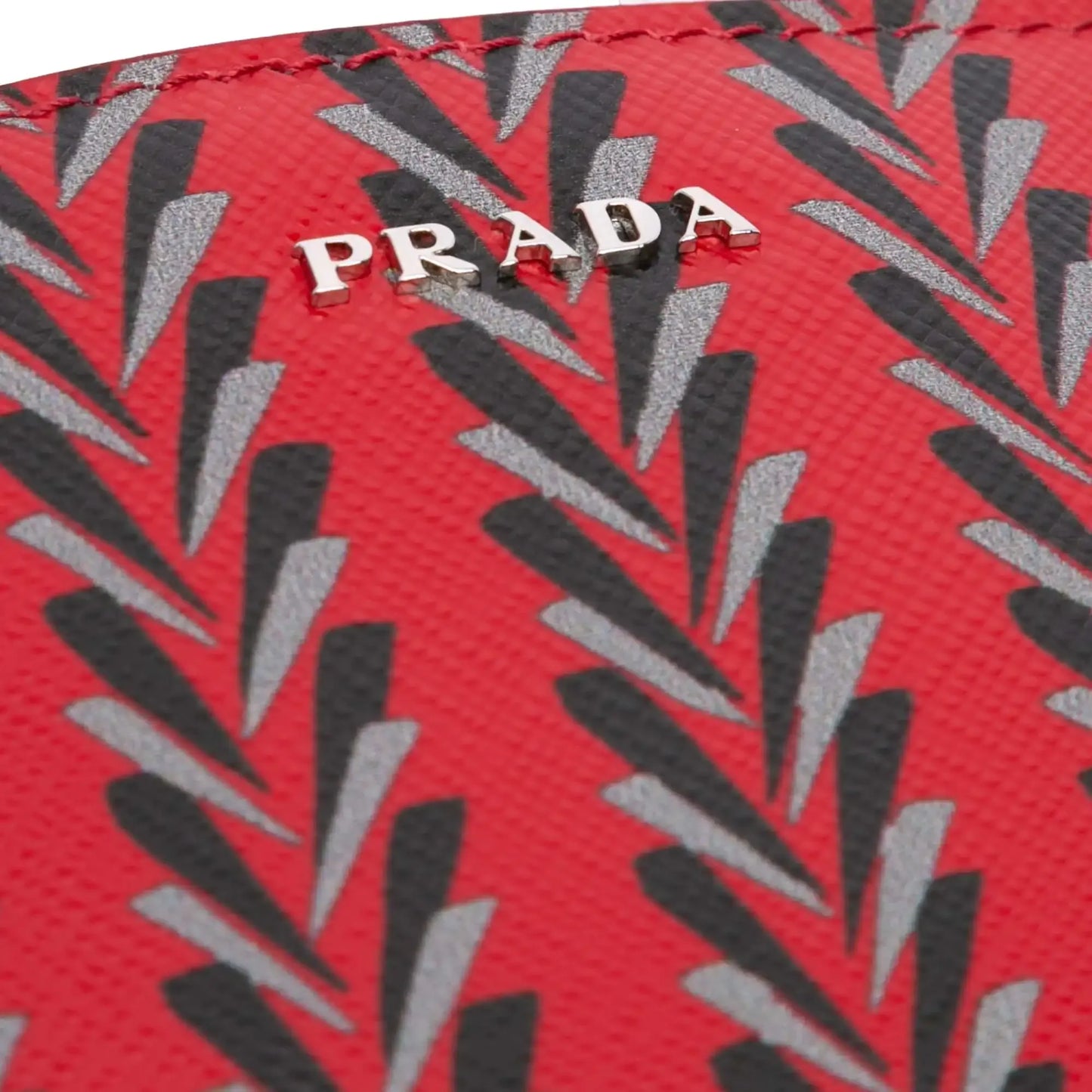 Prada Printed Saffiano Clutch