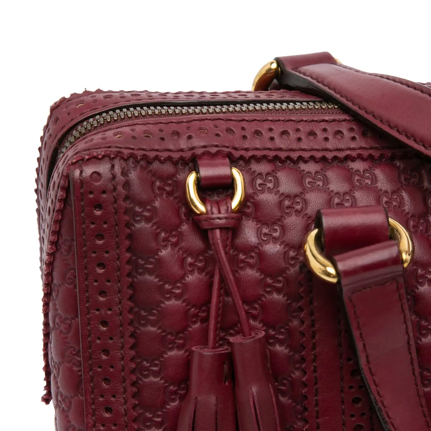 Gucci Microguccissima Brogue Duilio Boston Bag