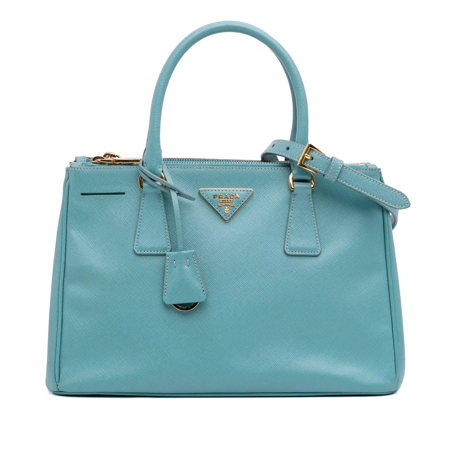 Prada Medium Saffiano Lux Galleria Double Zip