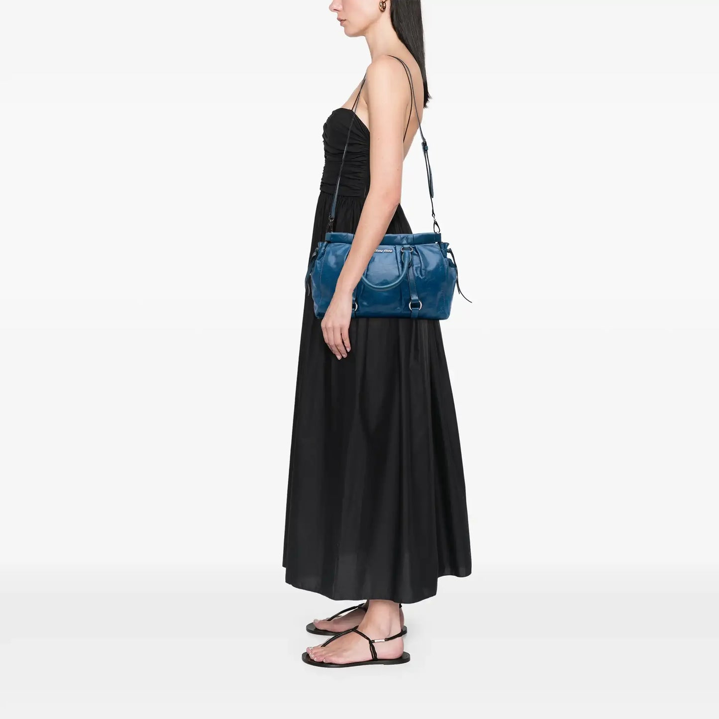 Miu Miu Large Vitello Shine Satchel