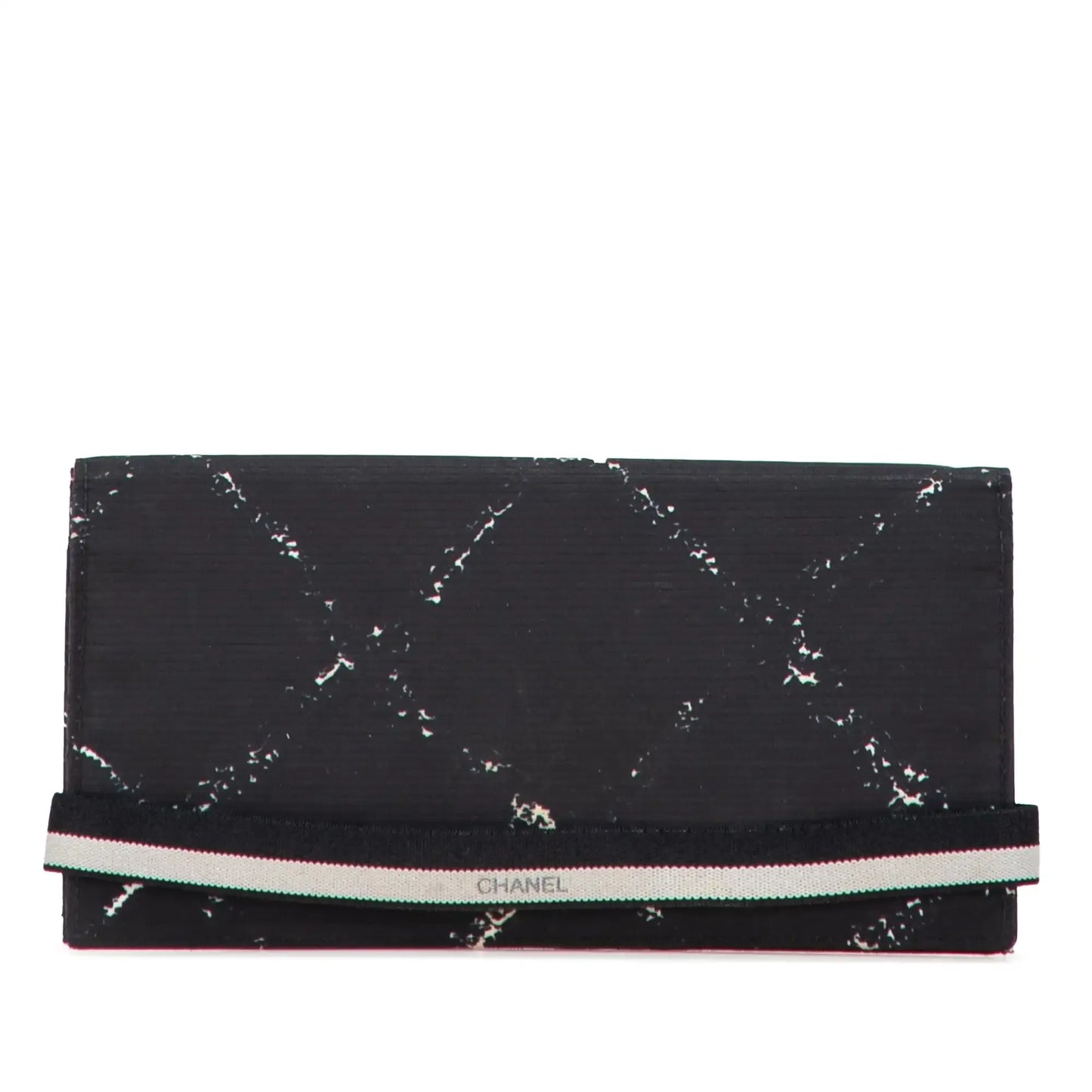 Chanel Old Travel Line Nylon Bifold Long Wallet
