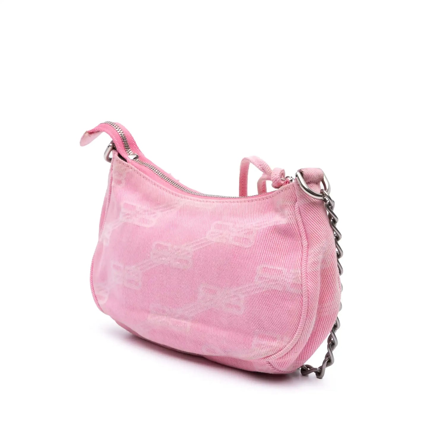 Balenciaga Mini BB Monogram Denim Le Cagole