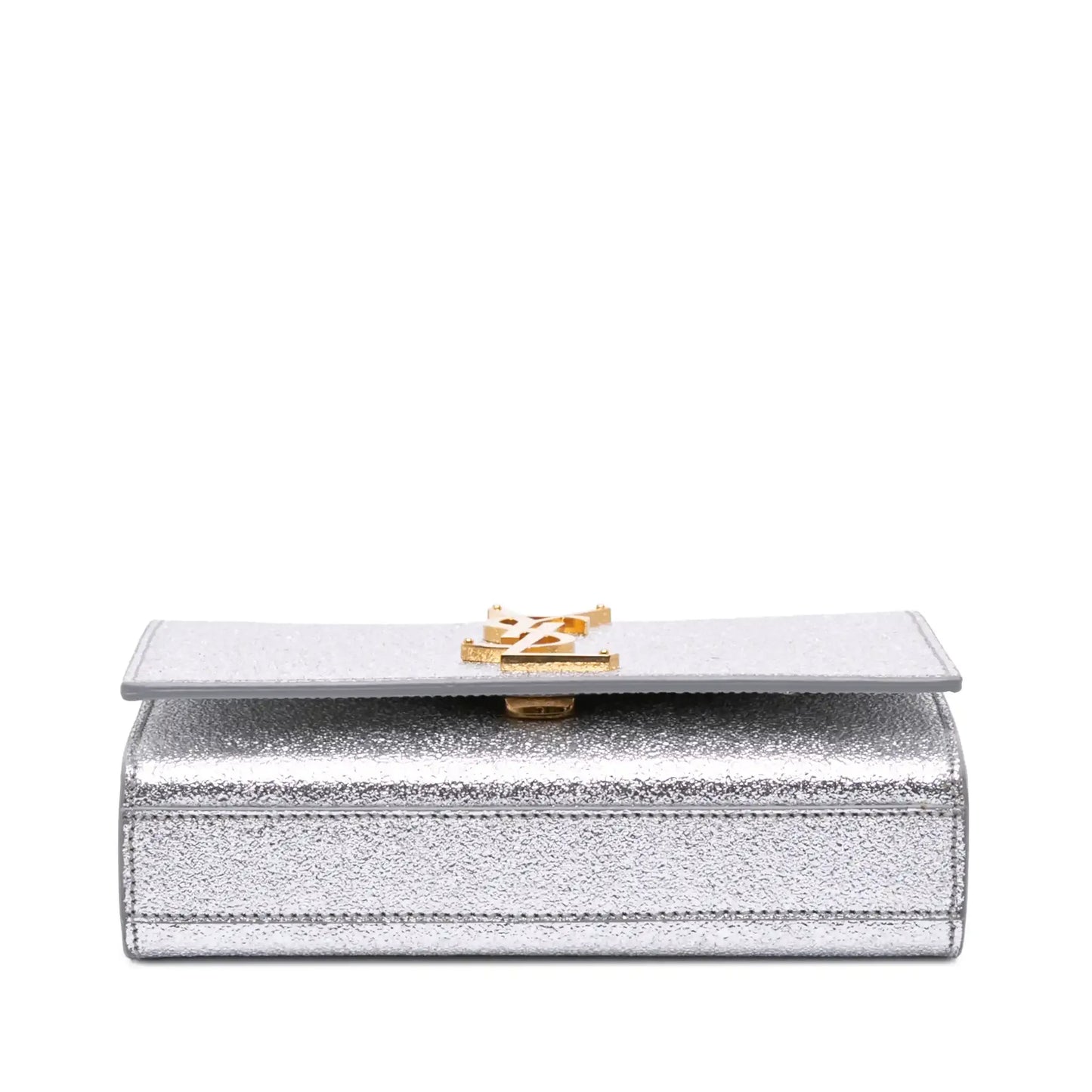 Saint Laurent Small Metallic Calfskin Classic Monogram Kate Crossbody
