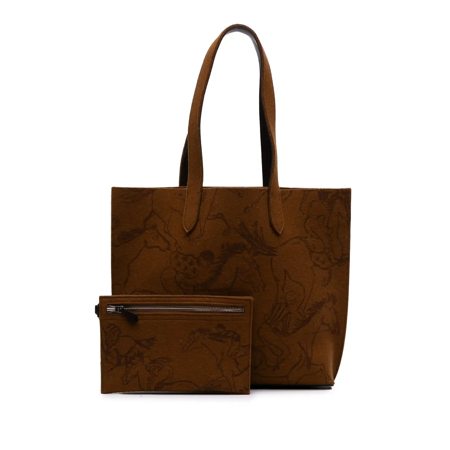 Hermès Printed Felt Carrimi Tote MM
