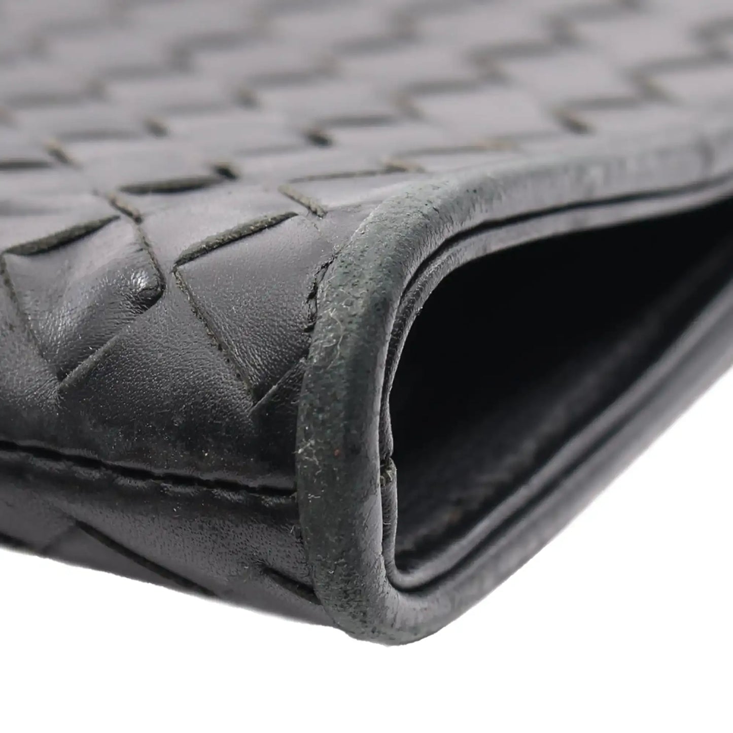 Bottega Veneta Leather Intrecciato Clutch
