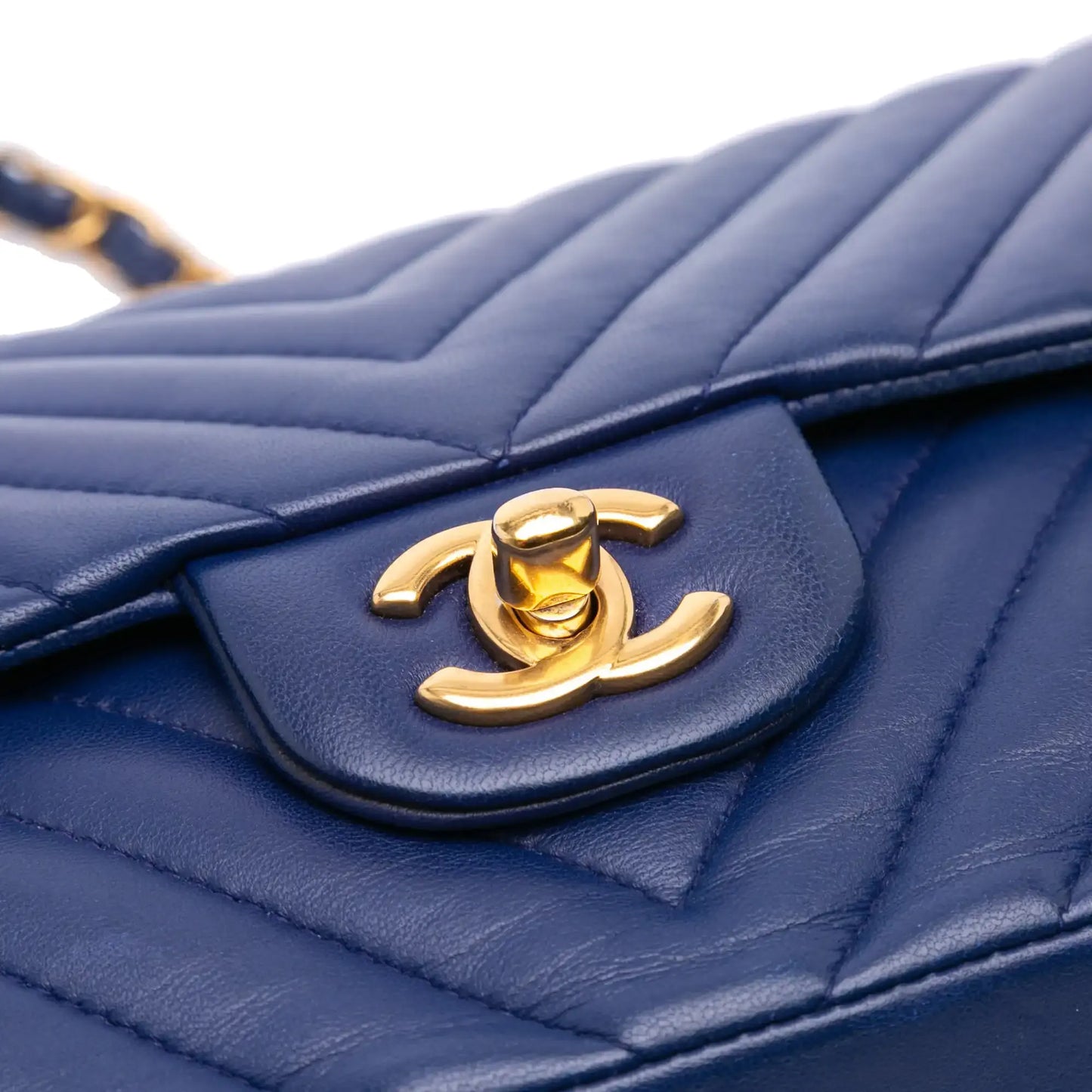 Chanel Medium Classic Chevron Lambskin Double Flap