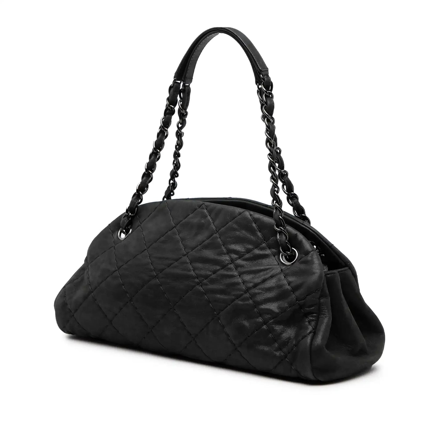 Chanel Medium Iridescent Calfskin Just Mademoiselle Bowling Bag
