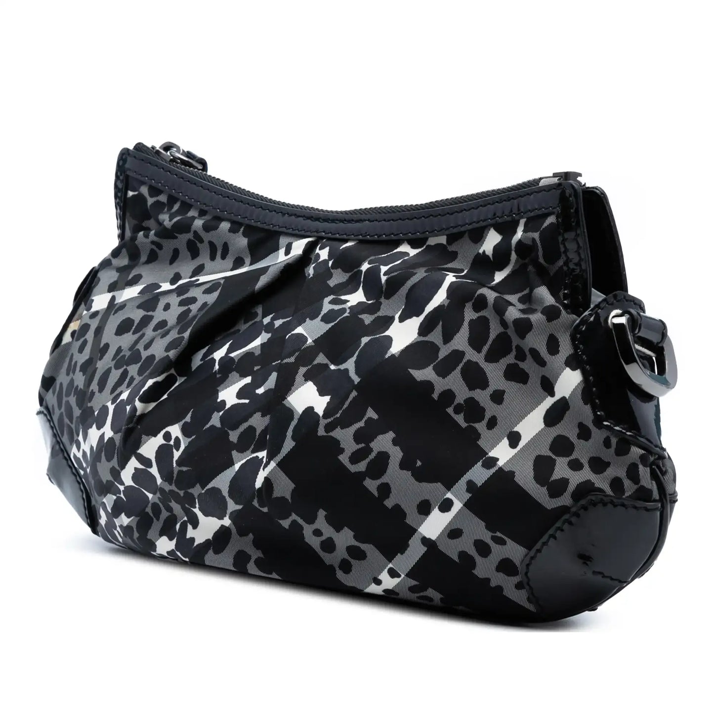 Burberry Floral Beat Check Nylon Foley Hobo