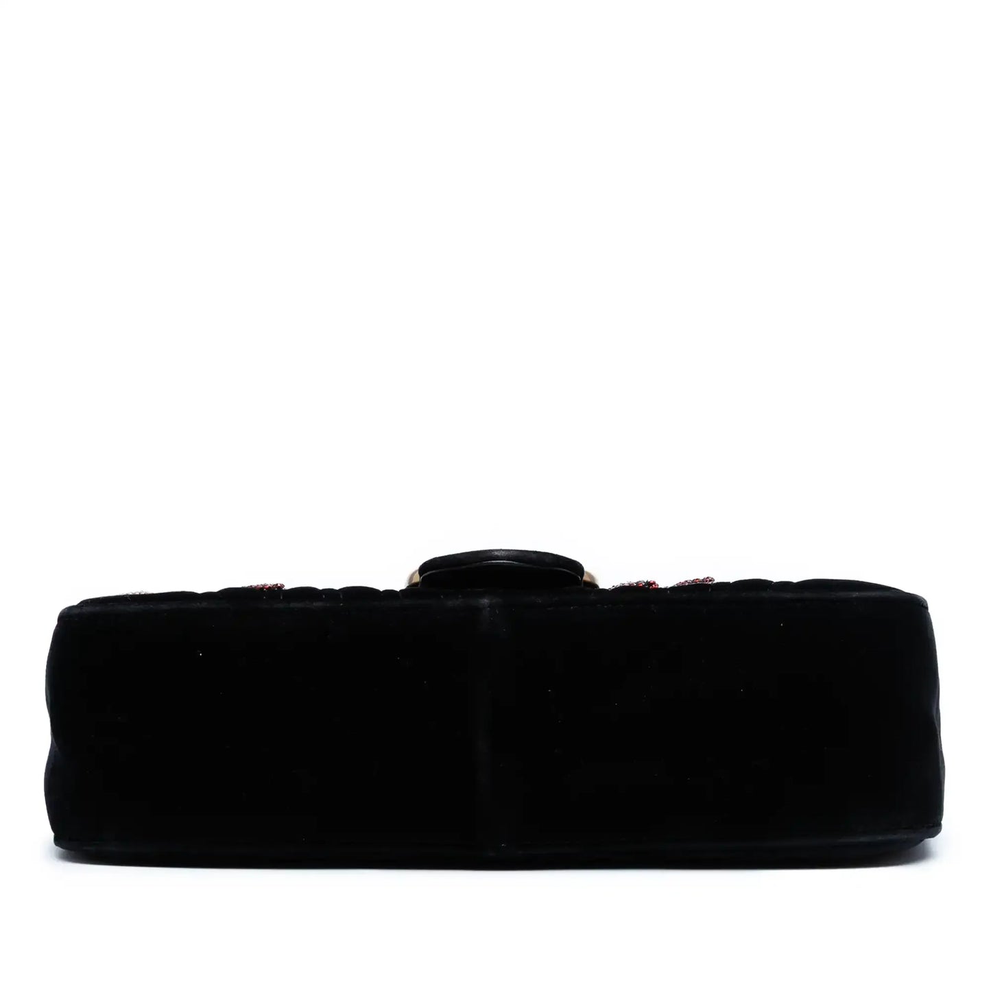 Gucci Medium GG Marmont Matelasse Velvet Sequin Embellished Shoulder Bag