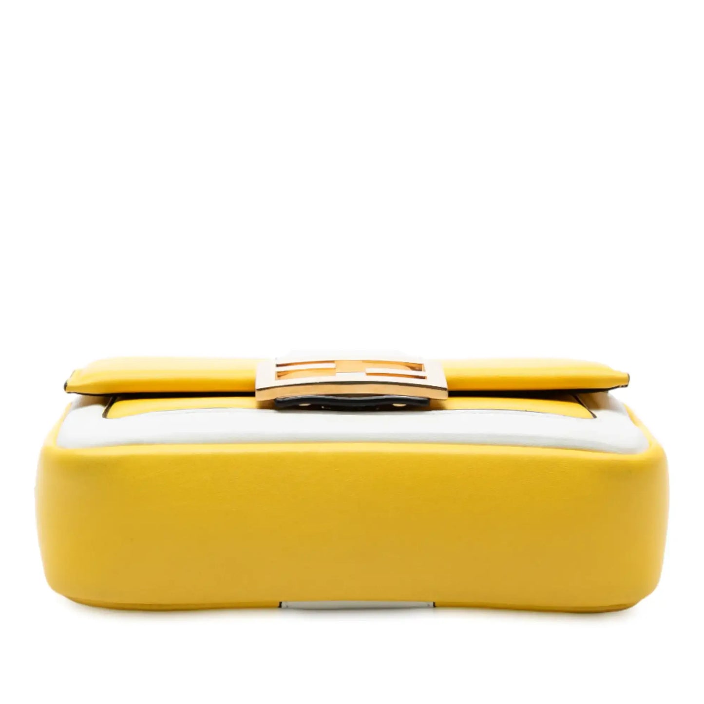 Fendi Mini Bicolor Nappa Apolo Chain Baguette Shoulder Bag