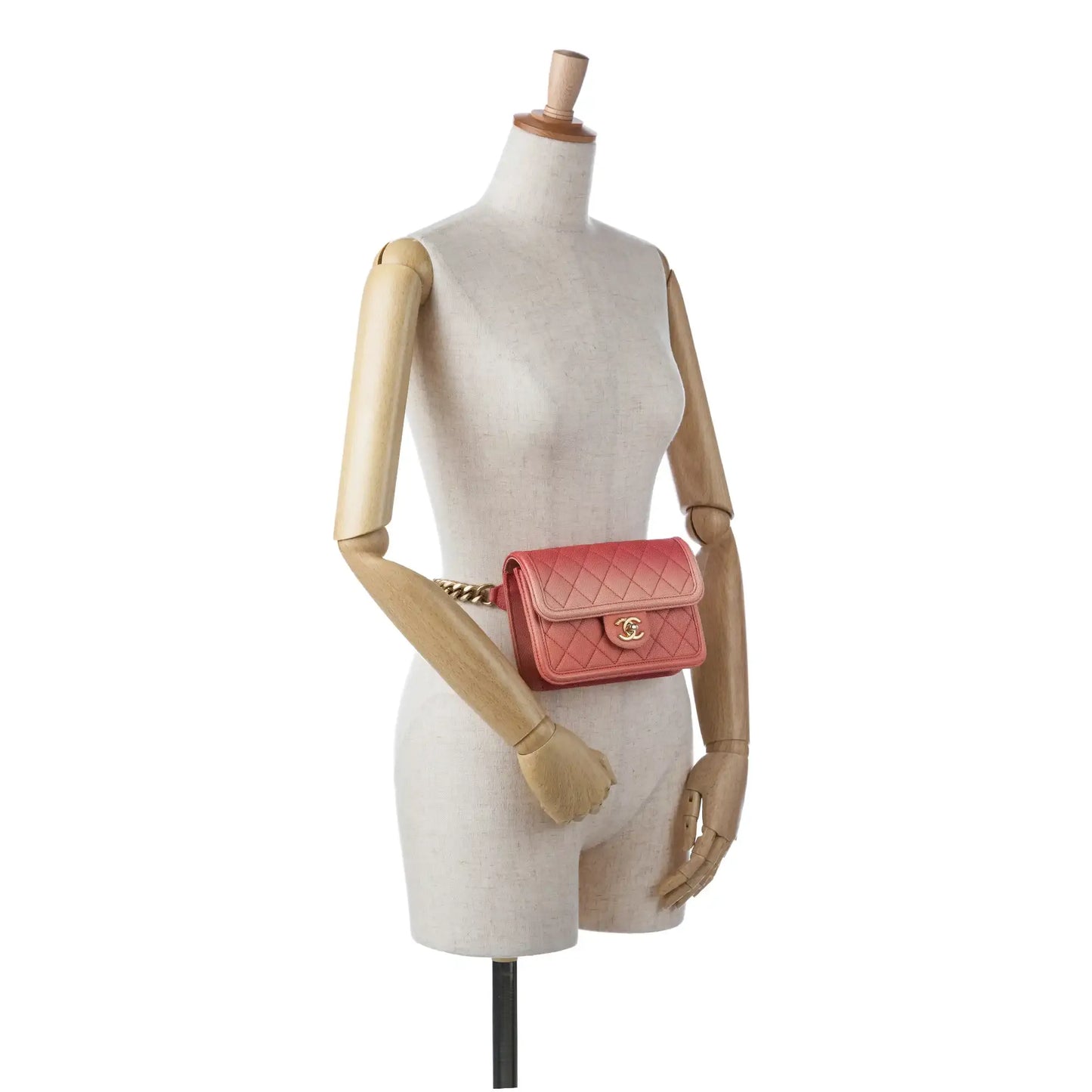 Chanel Caviar Sunset On The Sea Flap Belt Bag