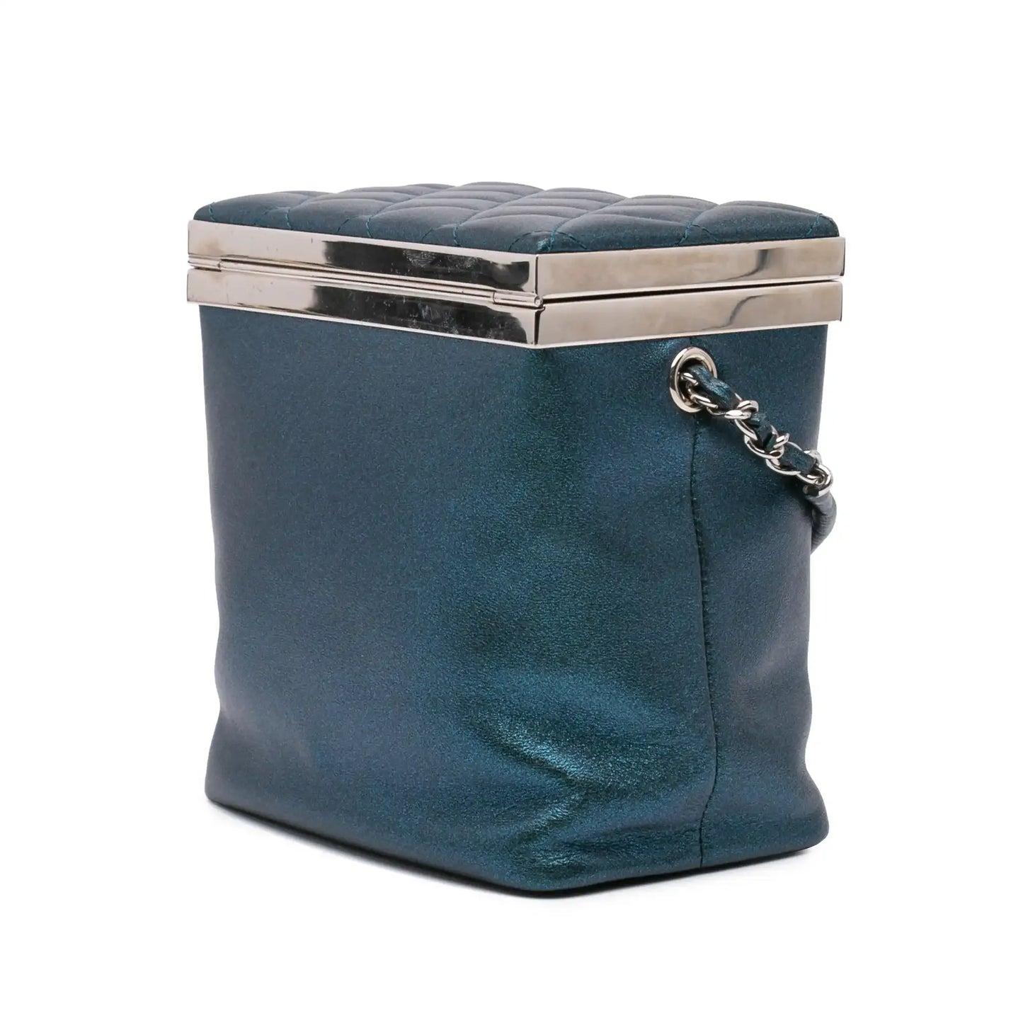 Chanel CC Metallic Calfskin Vanity Case