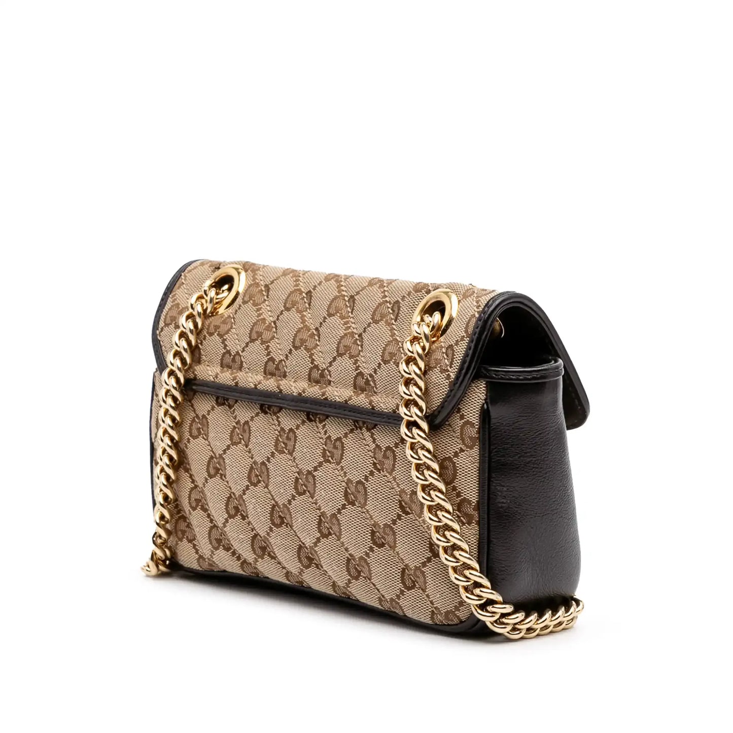 Gucci Mini GG Marmont Matelasse Canvas Flap Crossbody