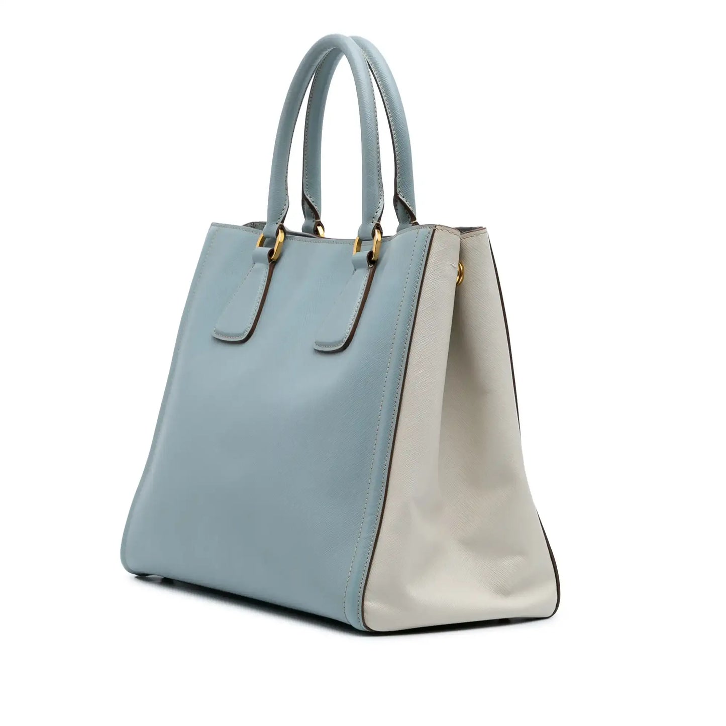 Prada Bicolor Saffiano Lux Satchel