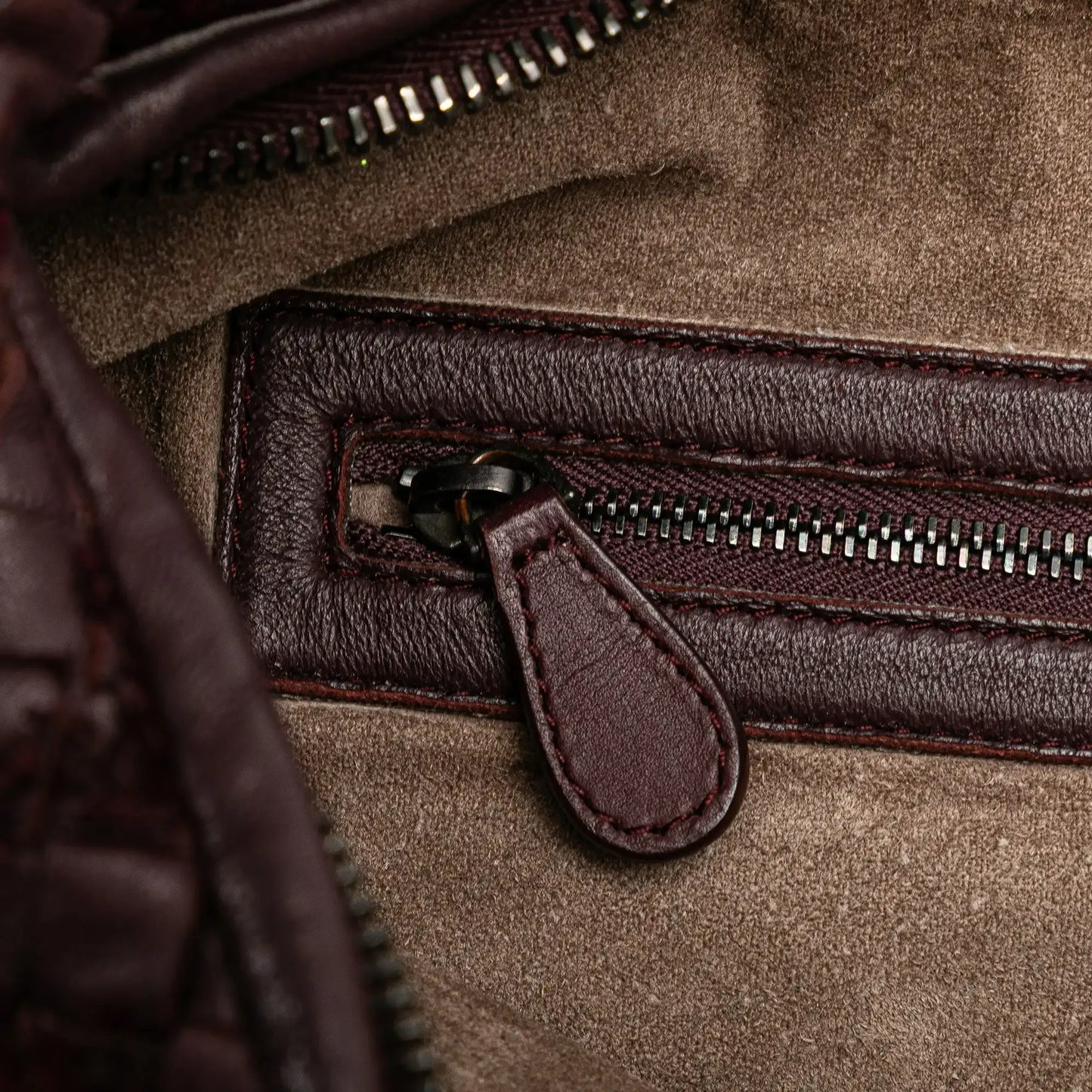 Bottega Veneta Medium Nappa Velours Intrecciato Fuzzy Veneta Hobo