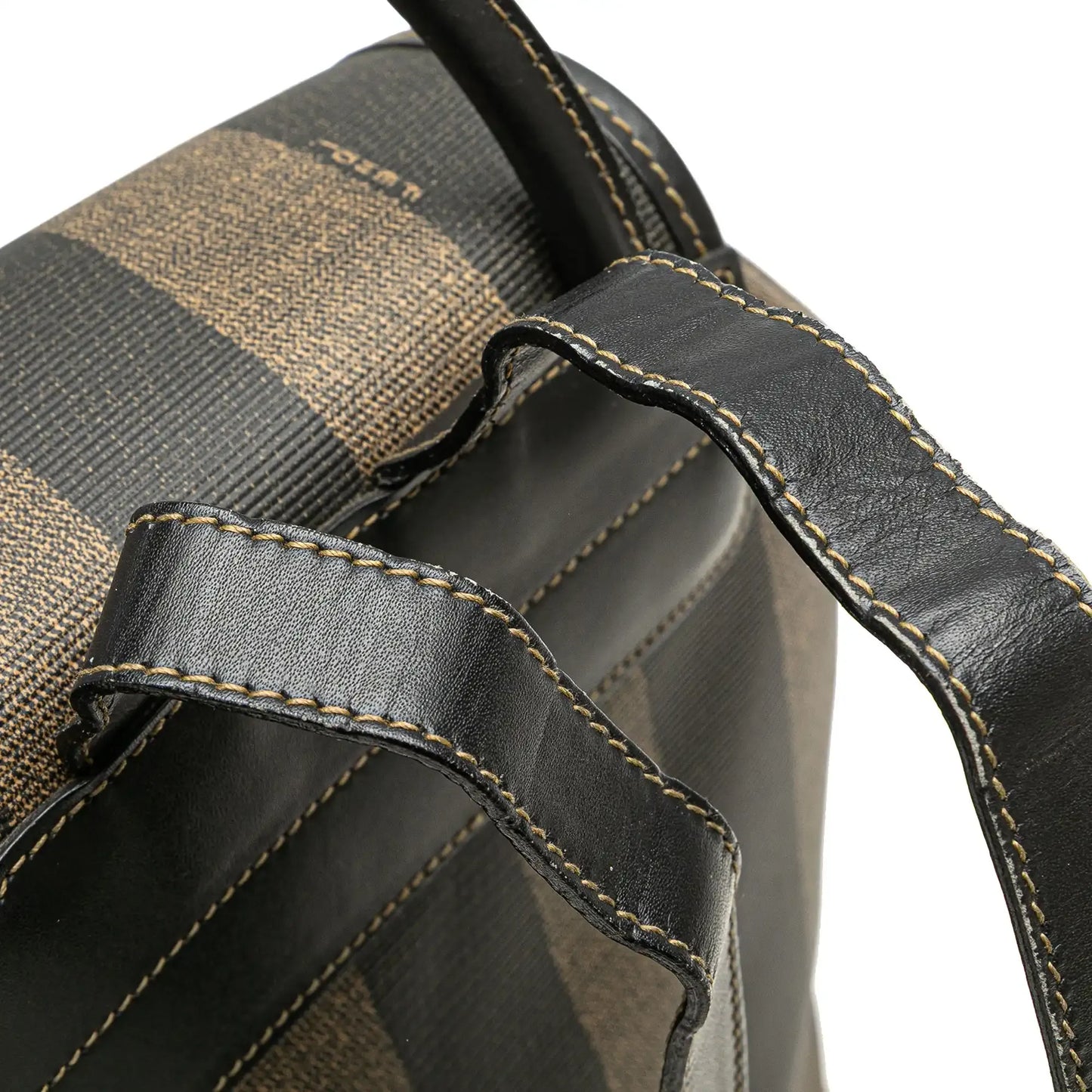 Fendi Pequin Coated Canvas Drawstring Backpack