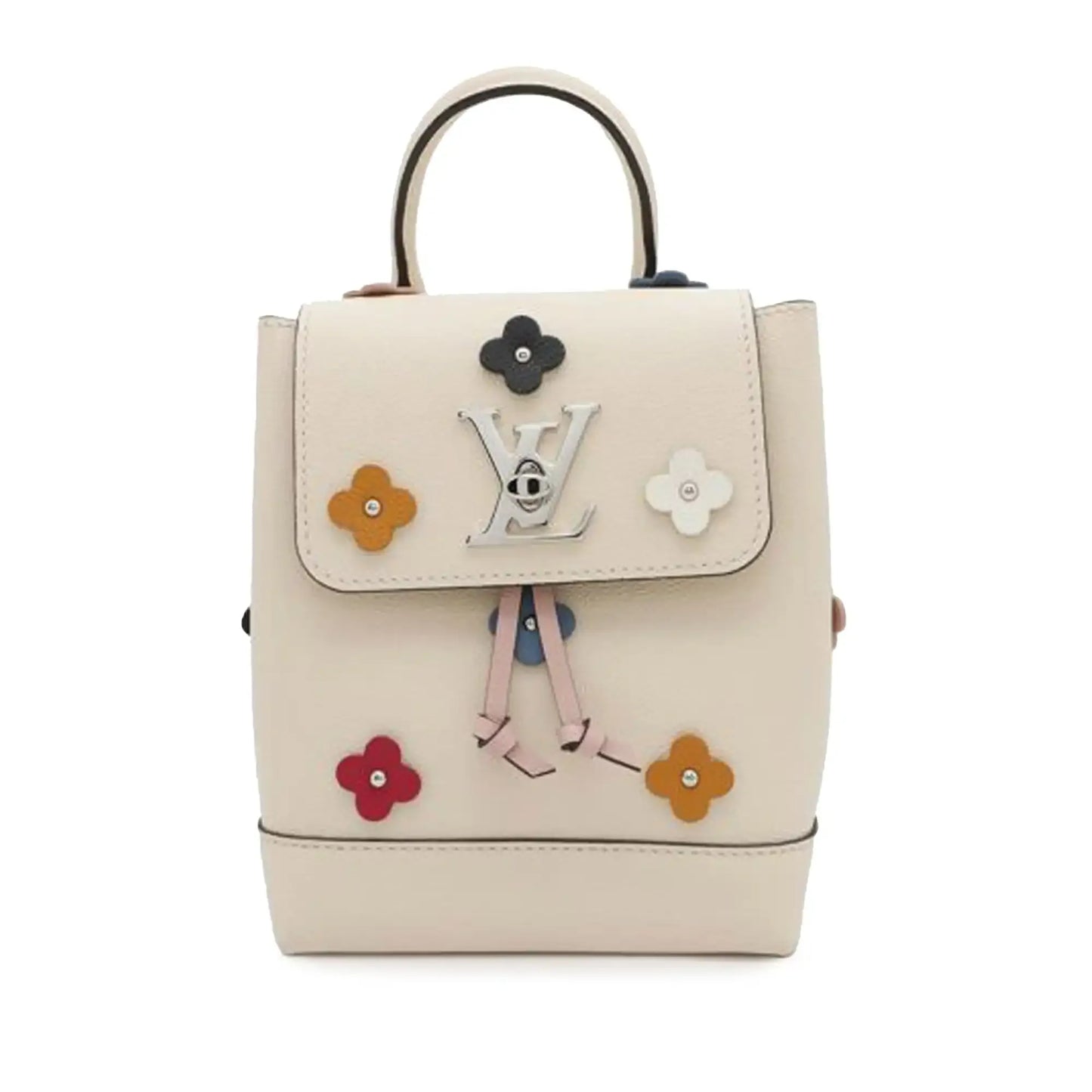 Louis Vuitton Calfskin Flowers Mini Lockme Backpack