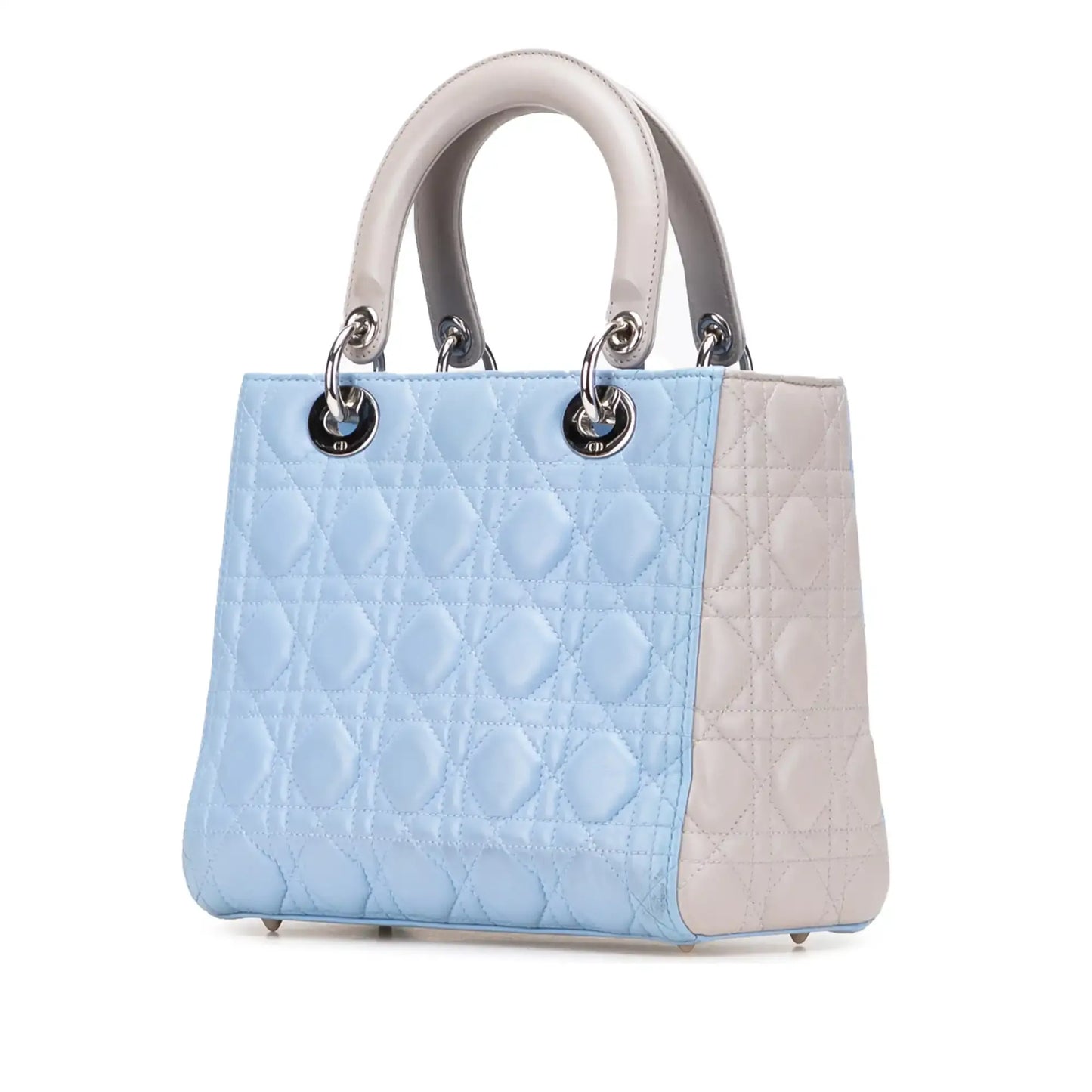Dior Medium Bicolor Lambskin Cannage Lady Dior