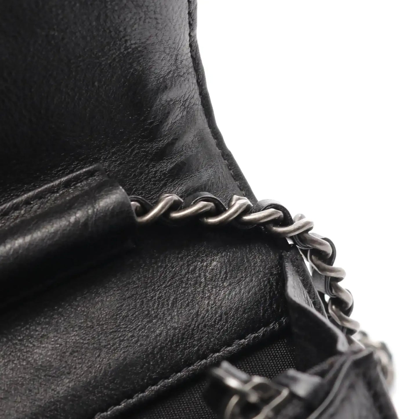 Chanel Quilted Calfskin Chain Around Boy Wallet On Chain