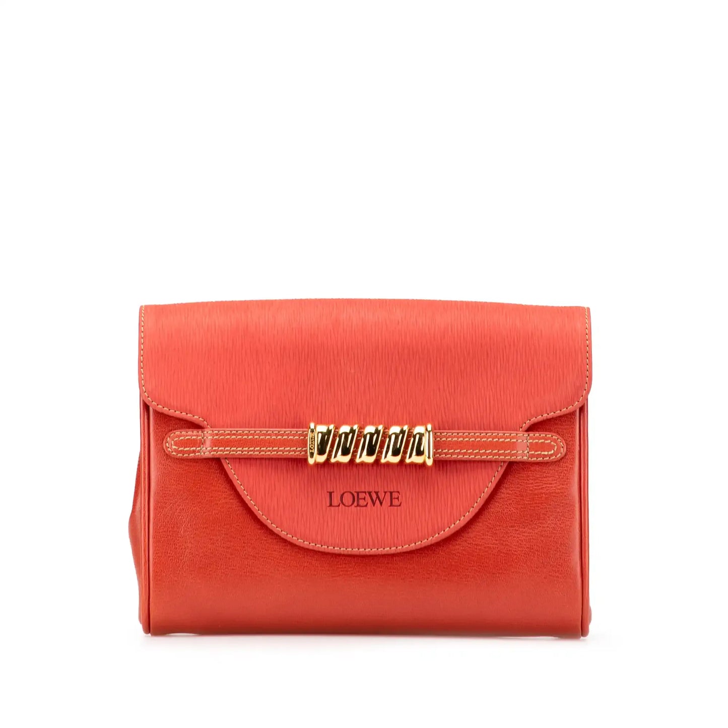 Loewe Leather Velazquez Twist Clutch