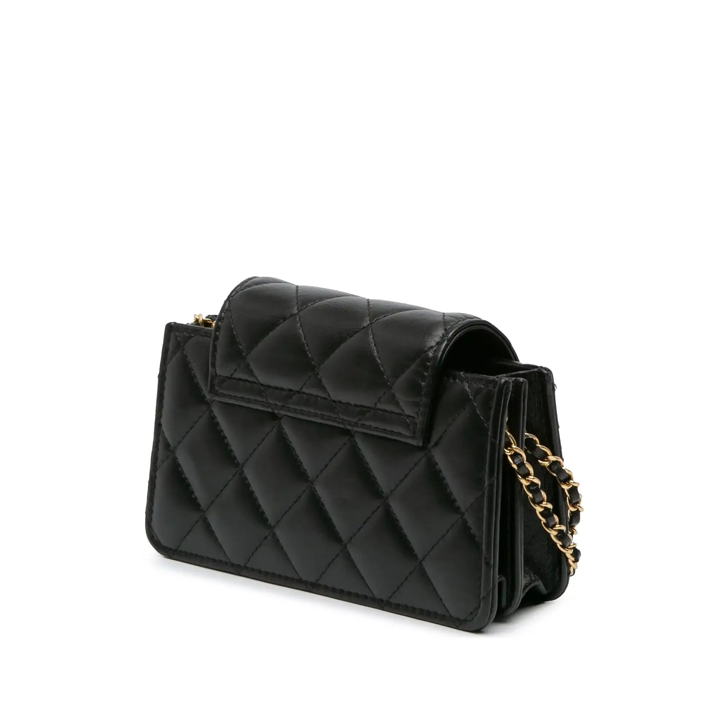 Chanel Mini CC Quilted Lambskin Phone Holder On Chain