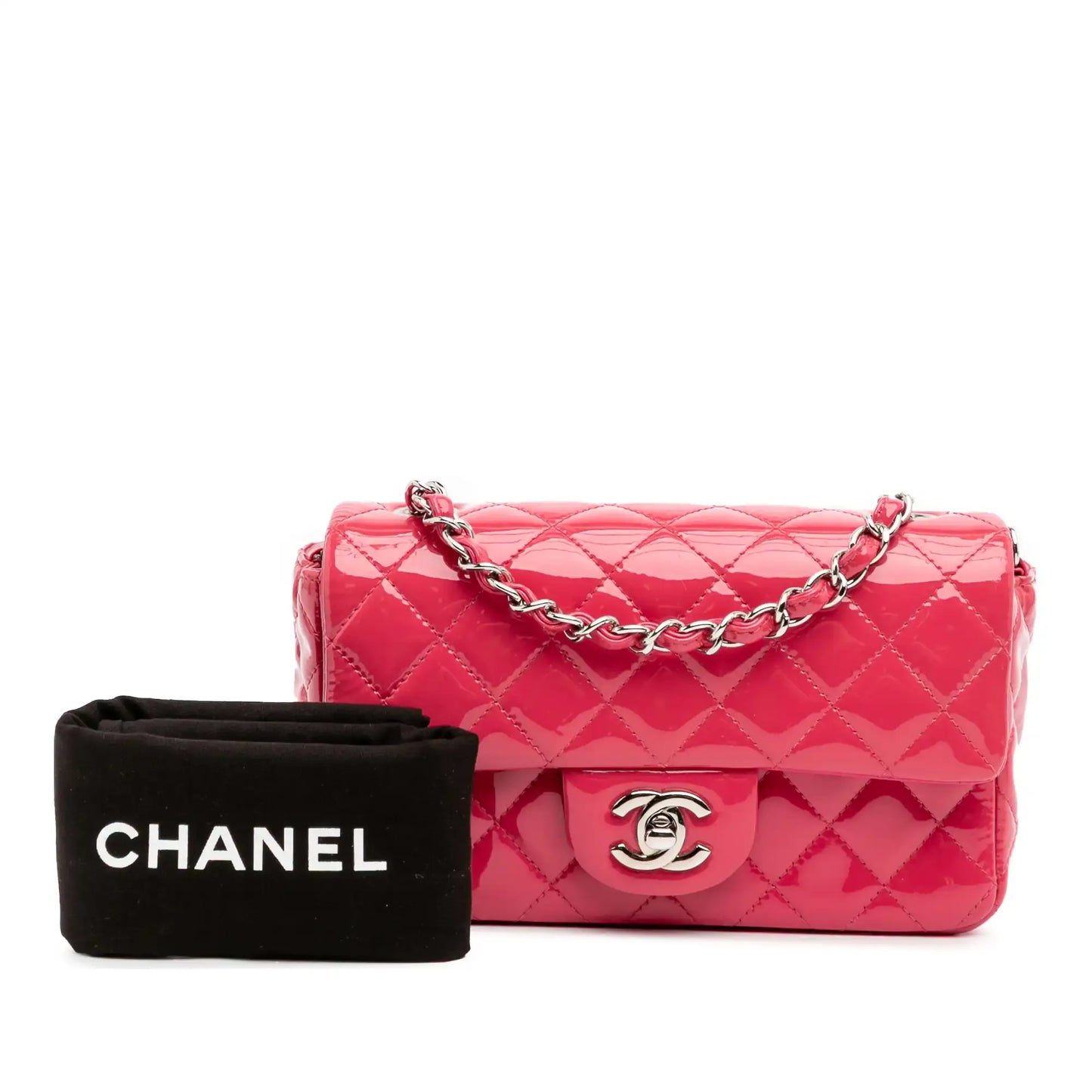 Chanel Mini Rectangular Classic Patent Single Flap