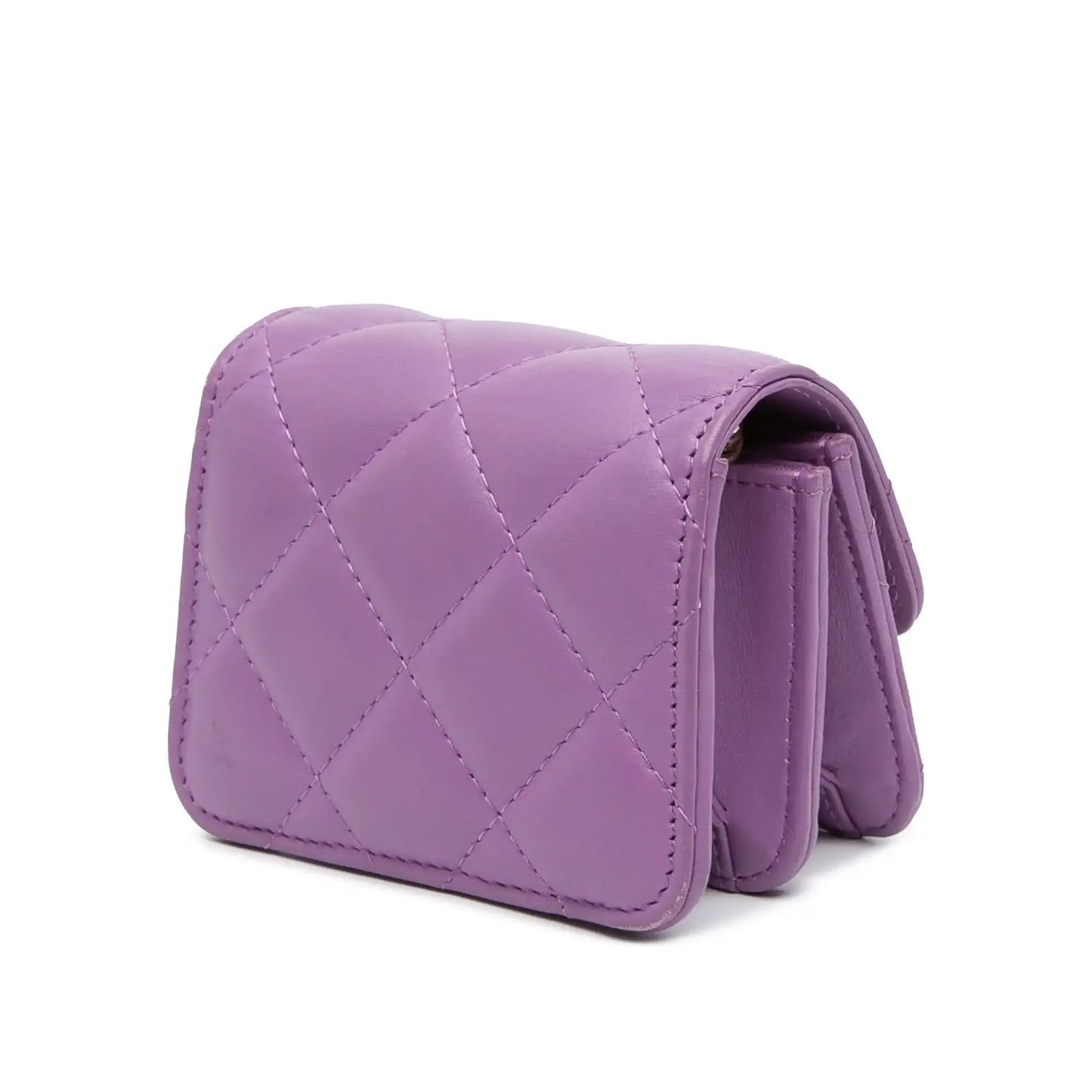 Chanel CC Quilted Lambskin Coco Card Holder on Chain