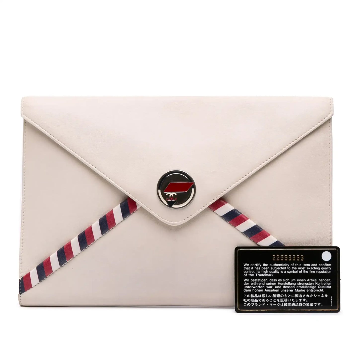 Chanel Lambskin Airlines Envelope Clutch