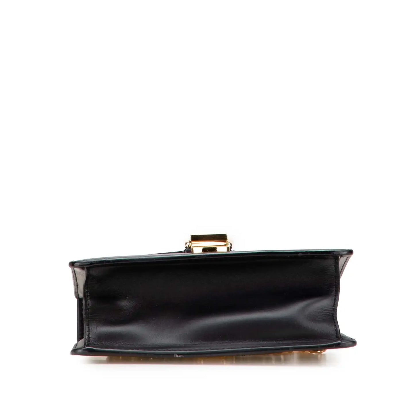 Gucci Mini Leather Web Sylvie Chain Crossbody