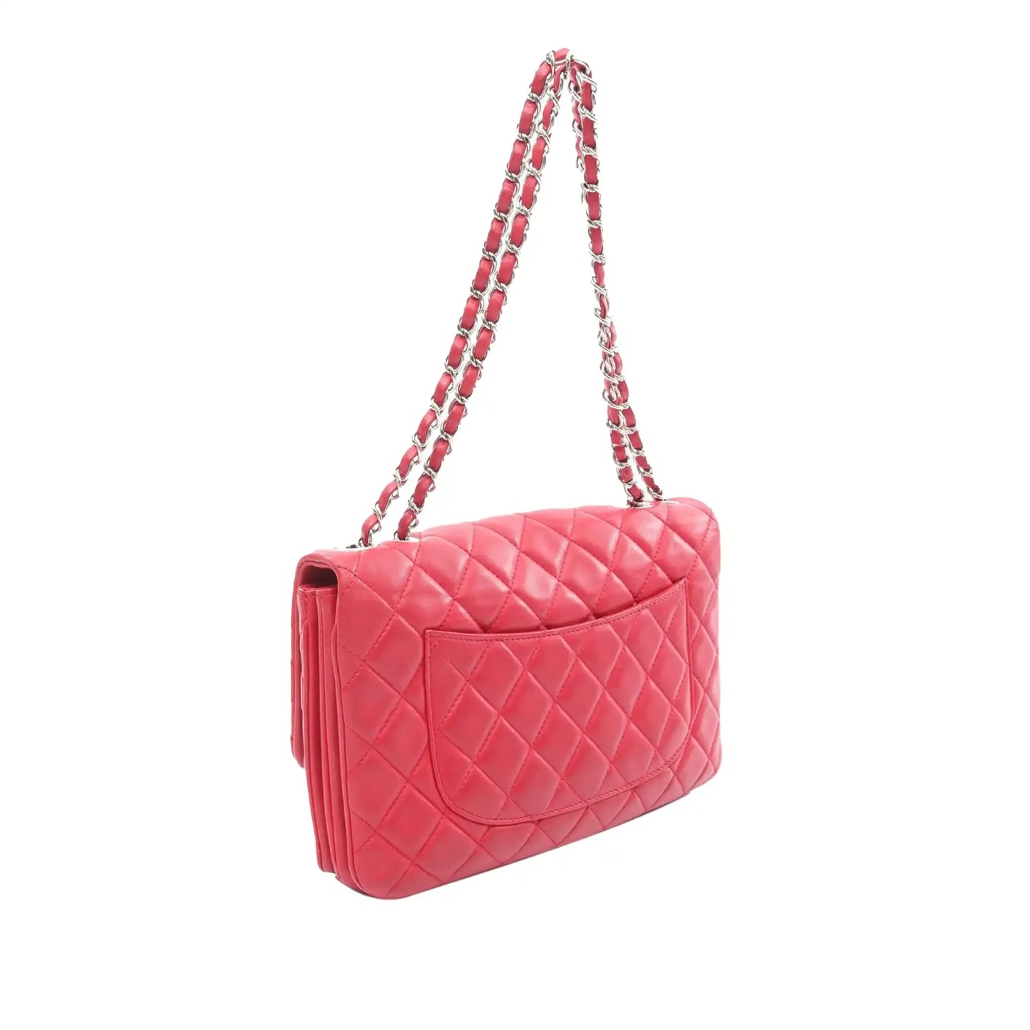 Chanel Jumbo Quilted Lambskin 3 Accordion Flap