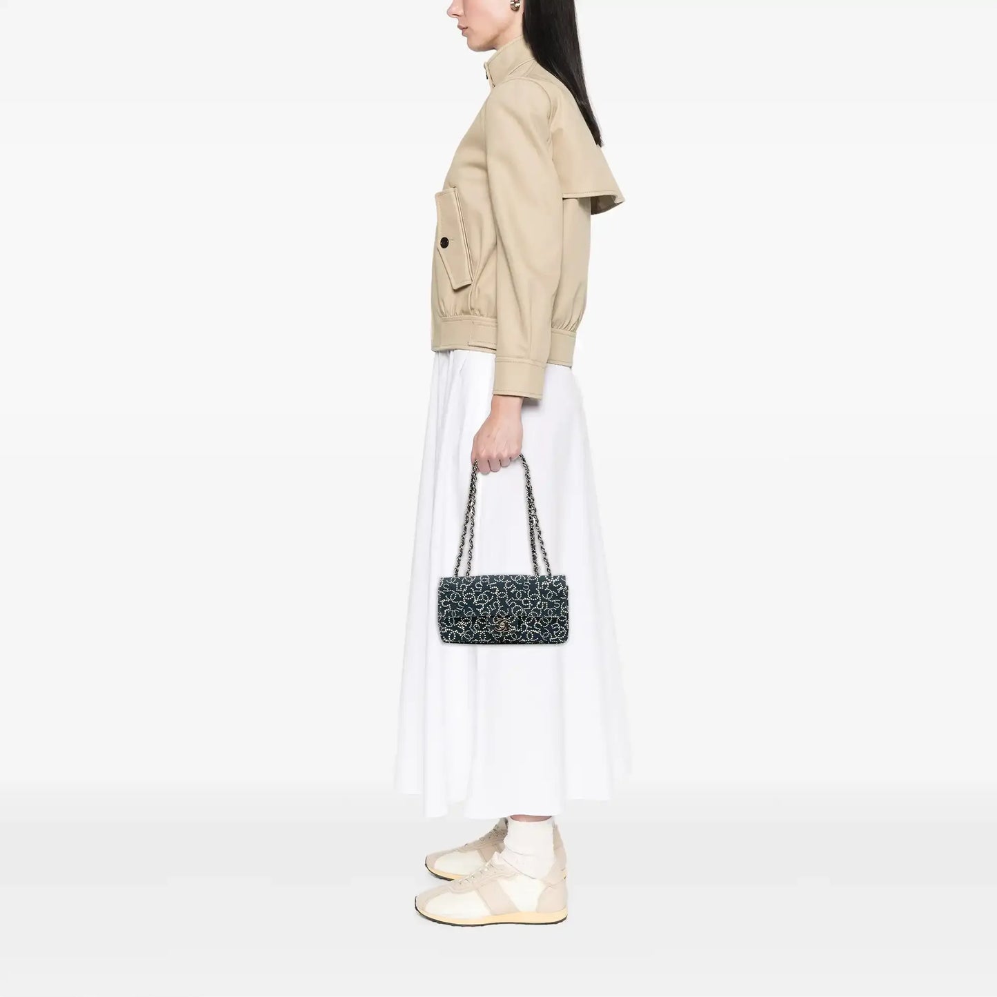 Chanel Small Printed Canvas CC No. 5 Flap