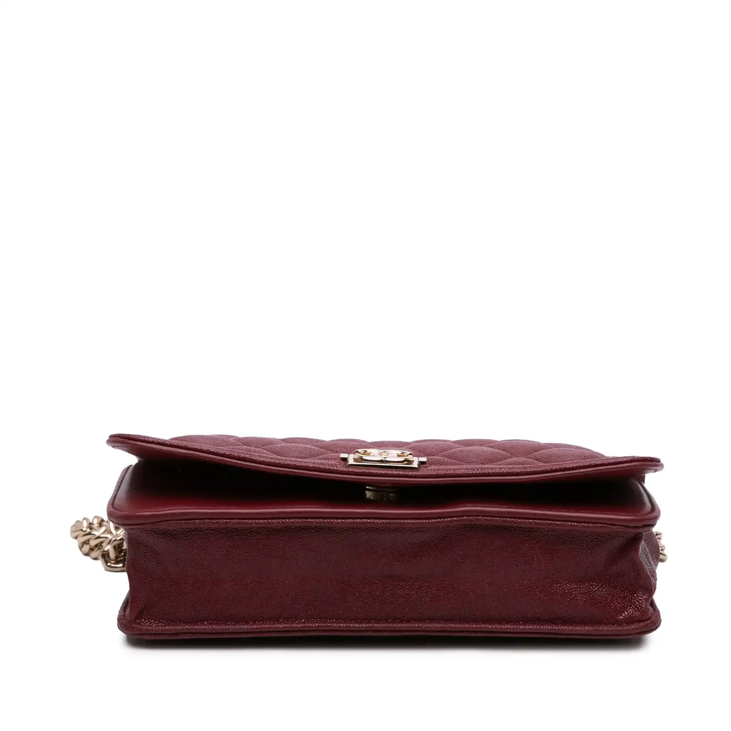 Chanel Quilted Caviar Boy Wallet on Chain