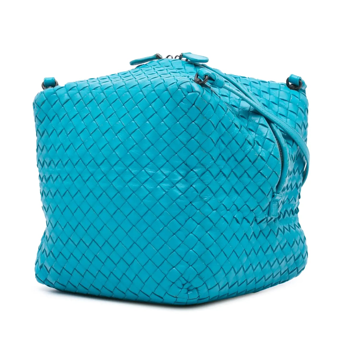 Bottega Veneta Nappa Intrecciato Cube Crossbody