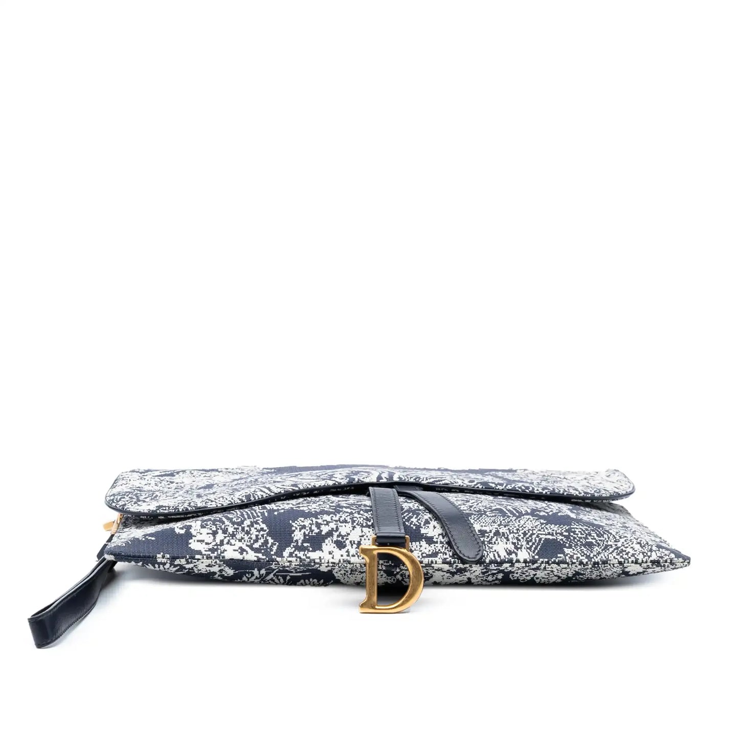 Dior Canvas Reverse Embroidered Toile de Jouy Clutch
