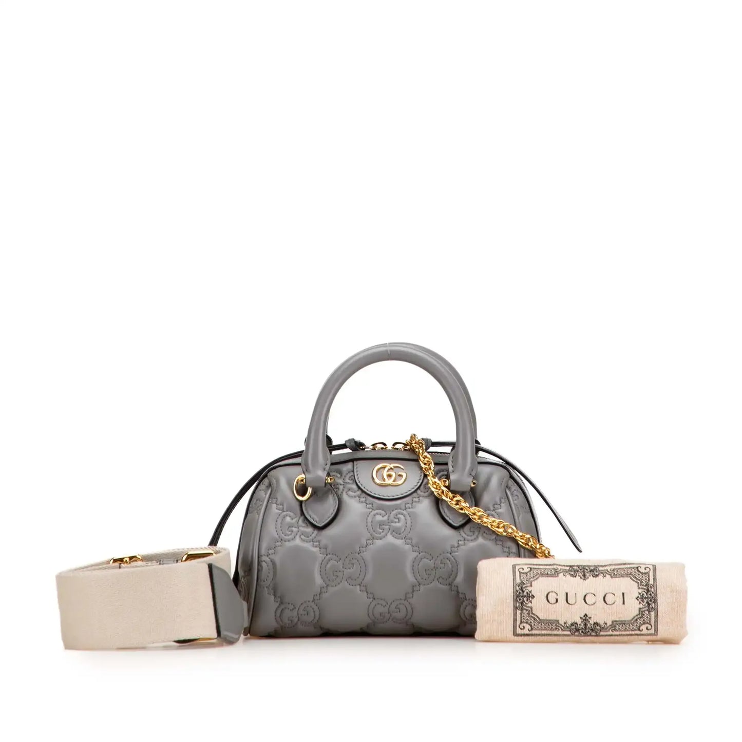 Gucci Mini GG Matelasse Leather Marmont Satchel