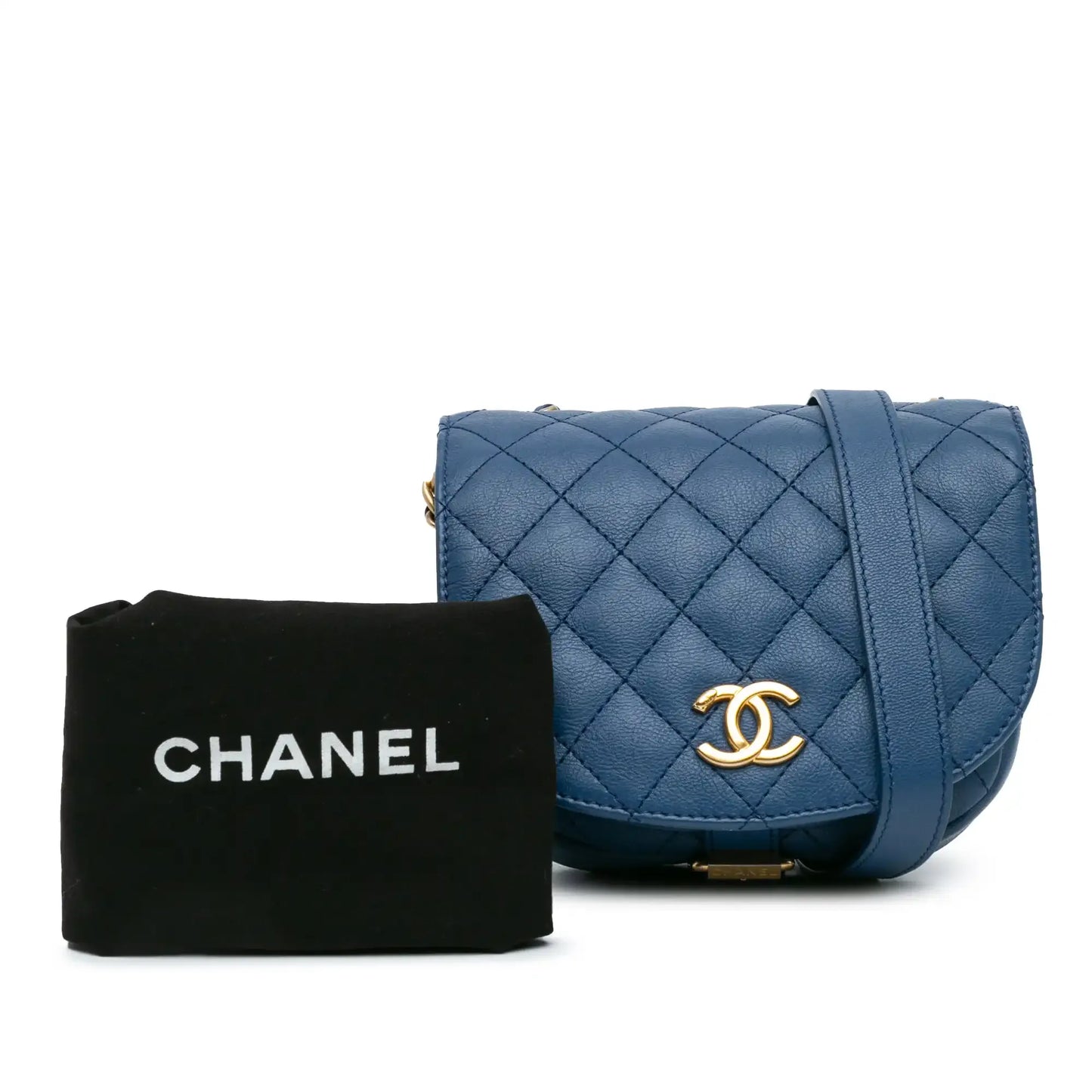 Chanel Quilted Grained Calfskin Casual Trip Messenger