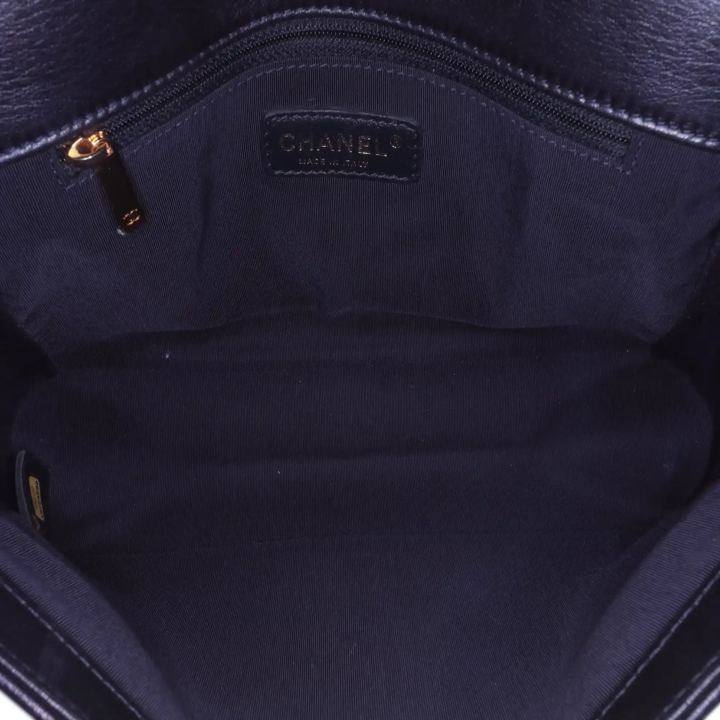 Chanel Medium Lambskin Embossed Cube Boy Flap