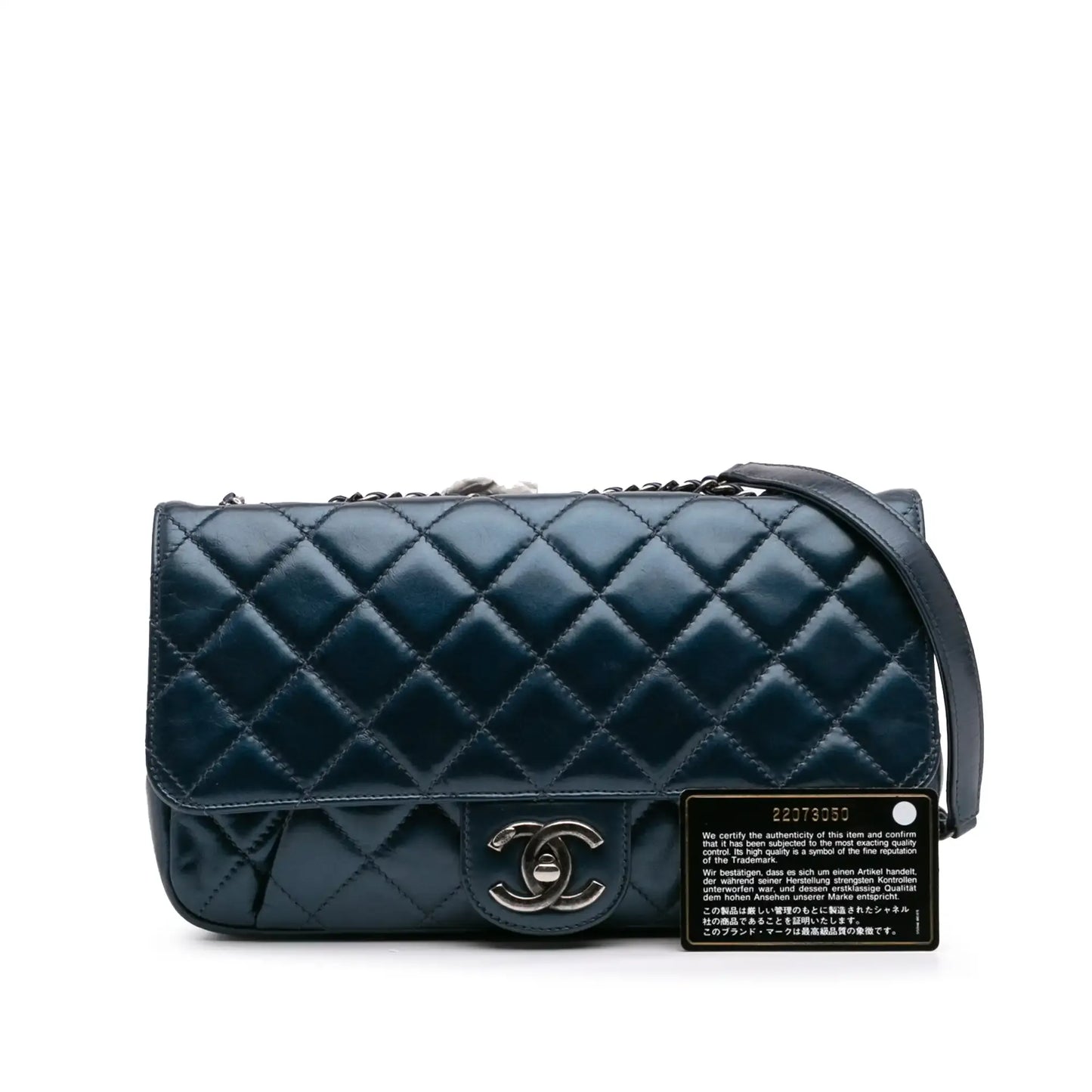 Chanel Quilted Glazed Calfskin Coco Pleats Flap