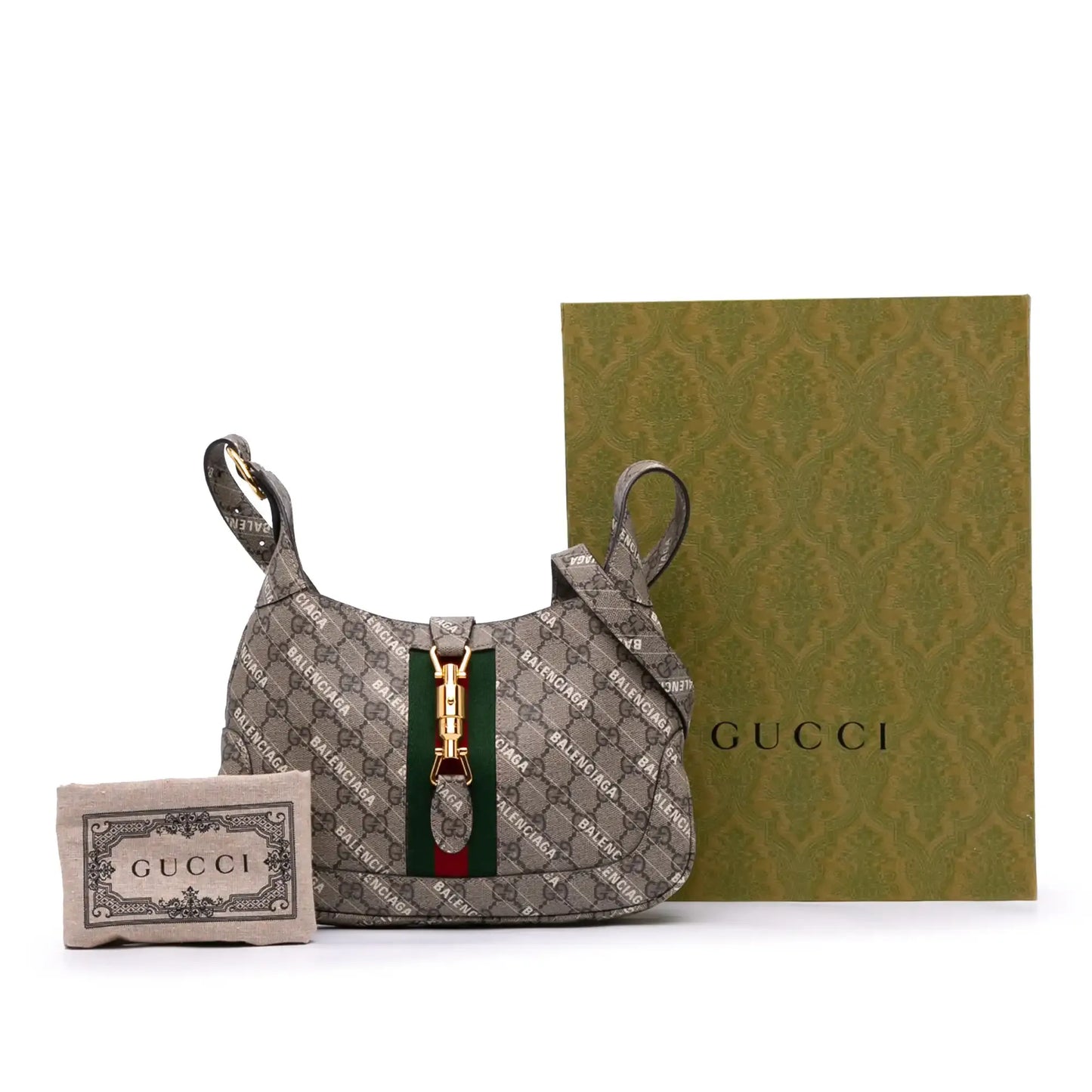 Gucci Balenciaga The Hacker Project Small GG Supreme Web Jackie 1961