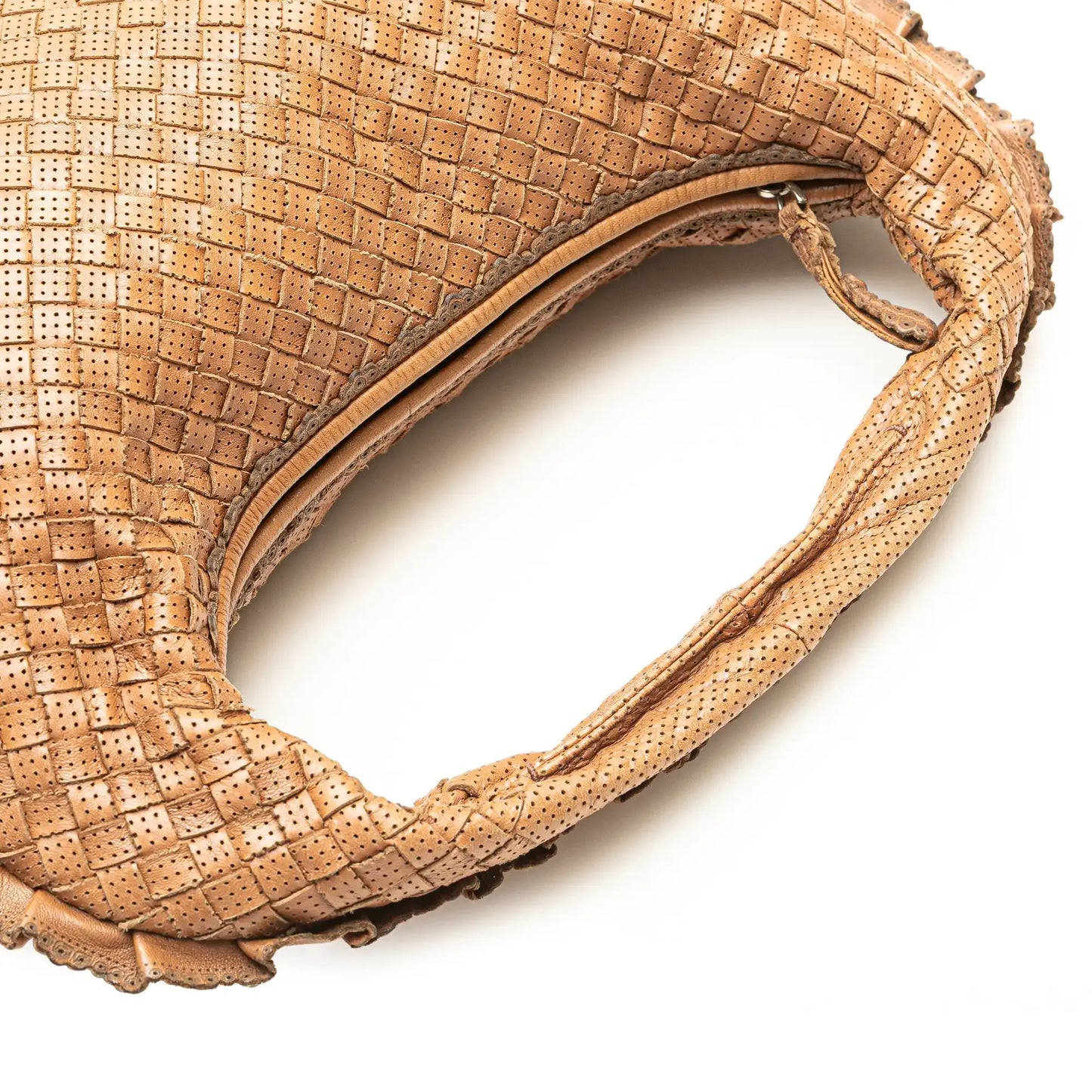 Bottega Veneta Small Perforated Nappa Intrecciato Veneta Hobo