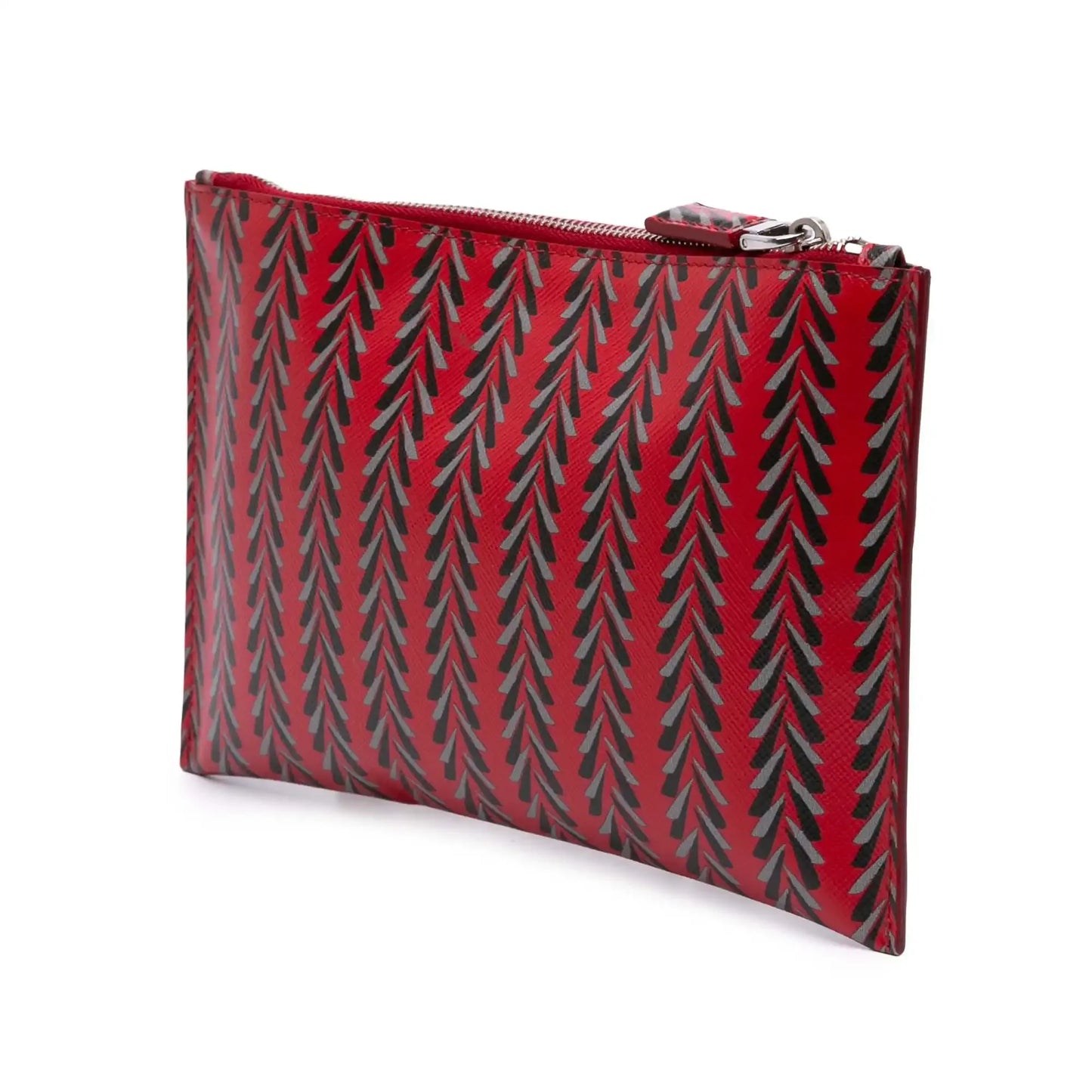 Prada Printed Saffiano Clutch