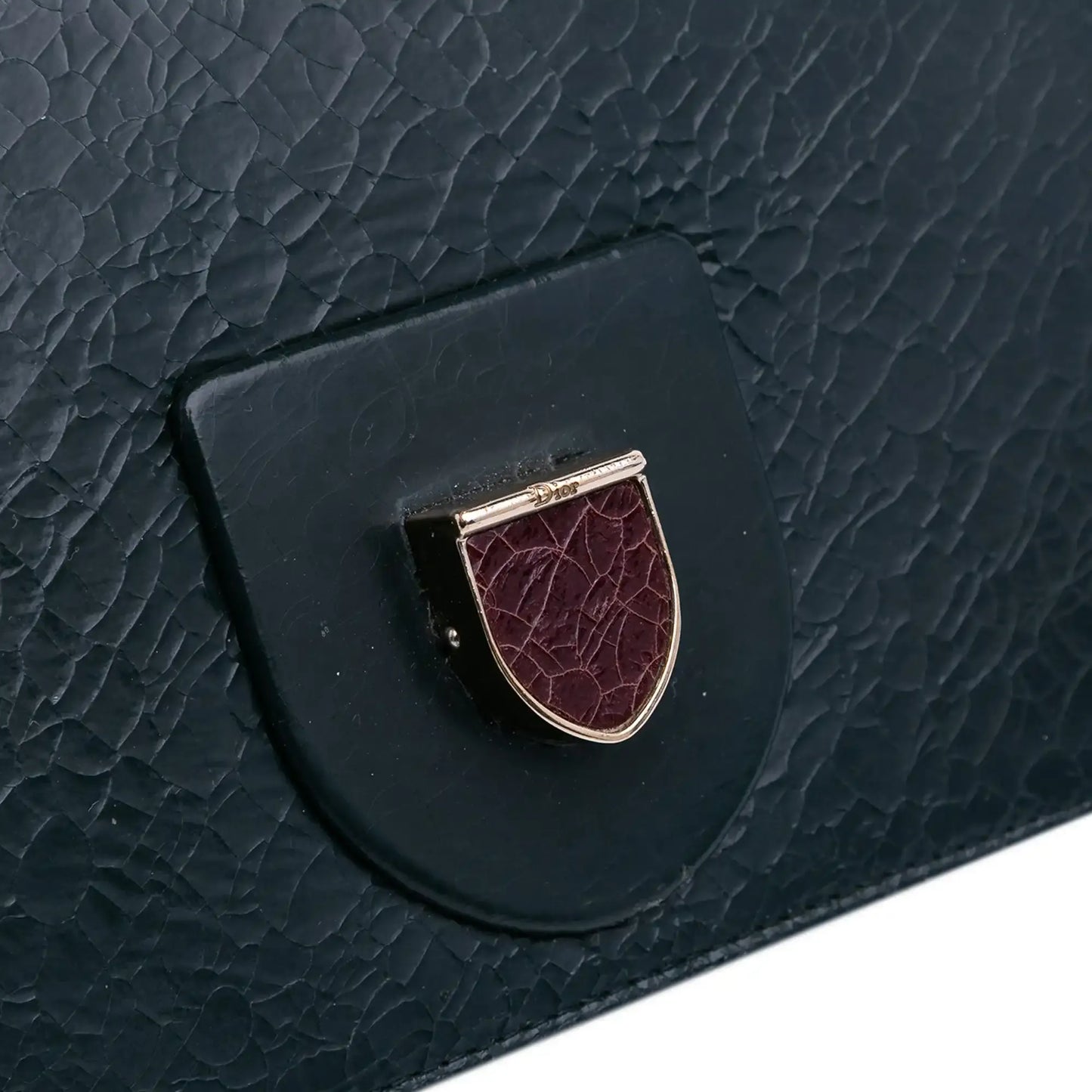 Dior Mini Crackled Deerskin Diorama Flap