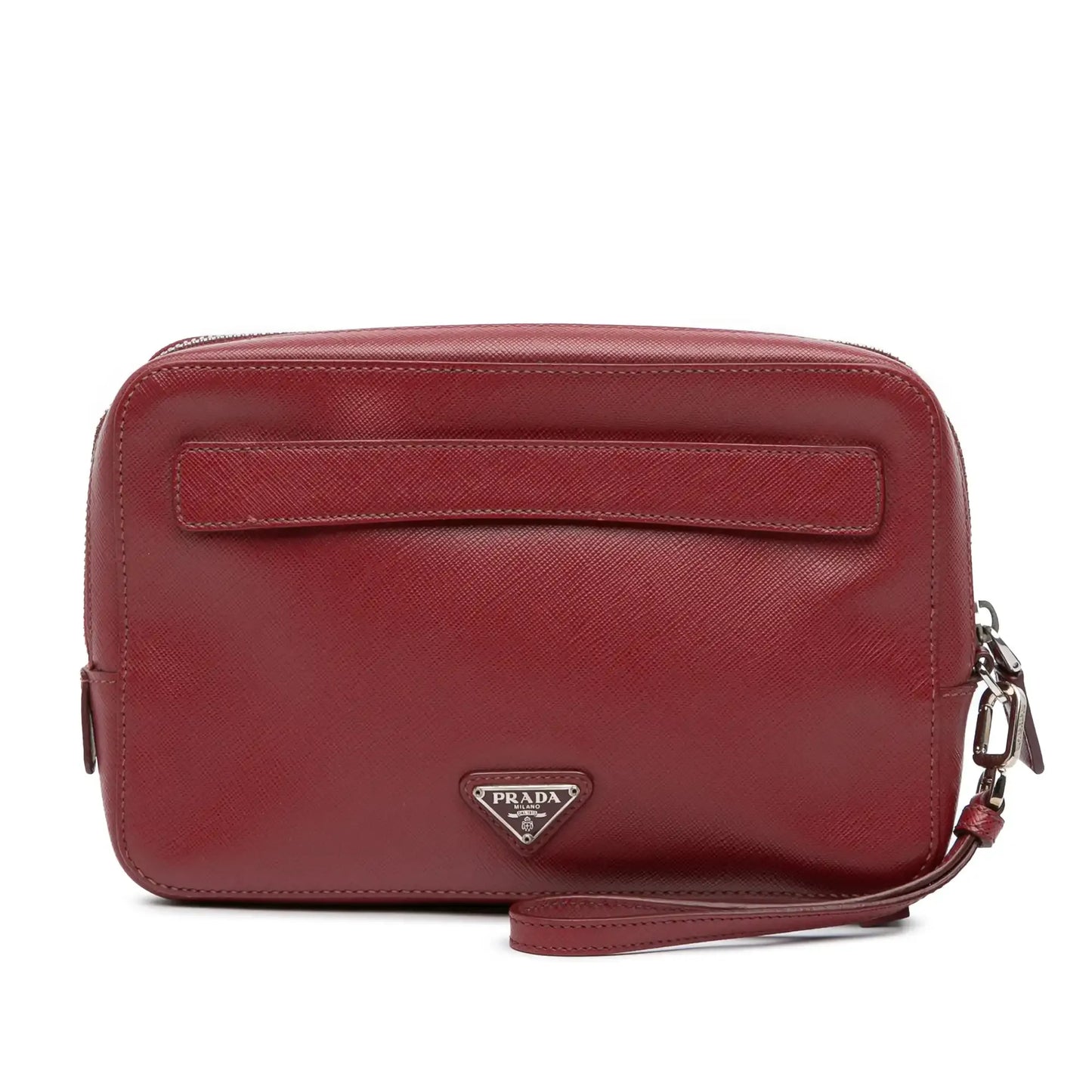 Prada Saffiano Portfolio Zip Clutch