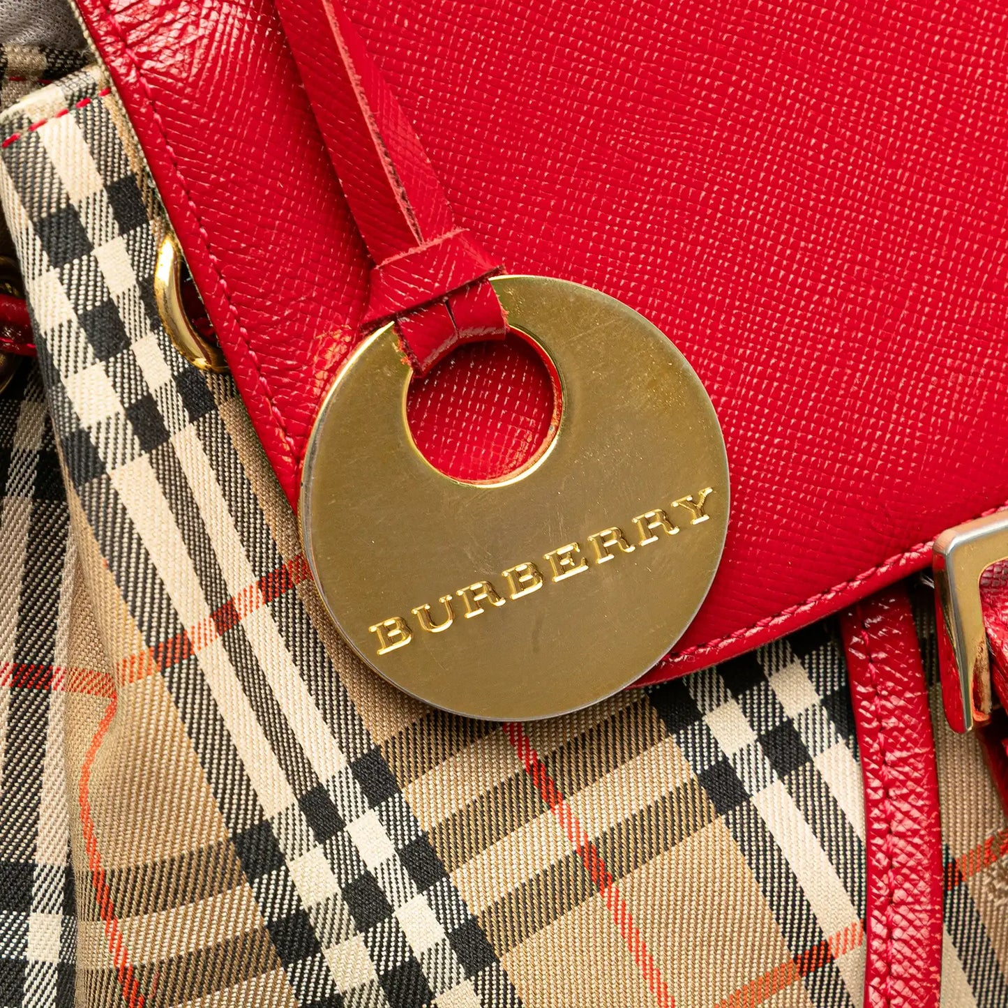 Burberry Haymarket Check Canvas Backpack