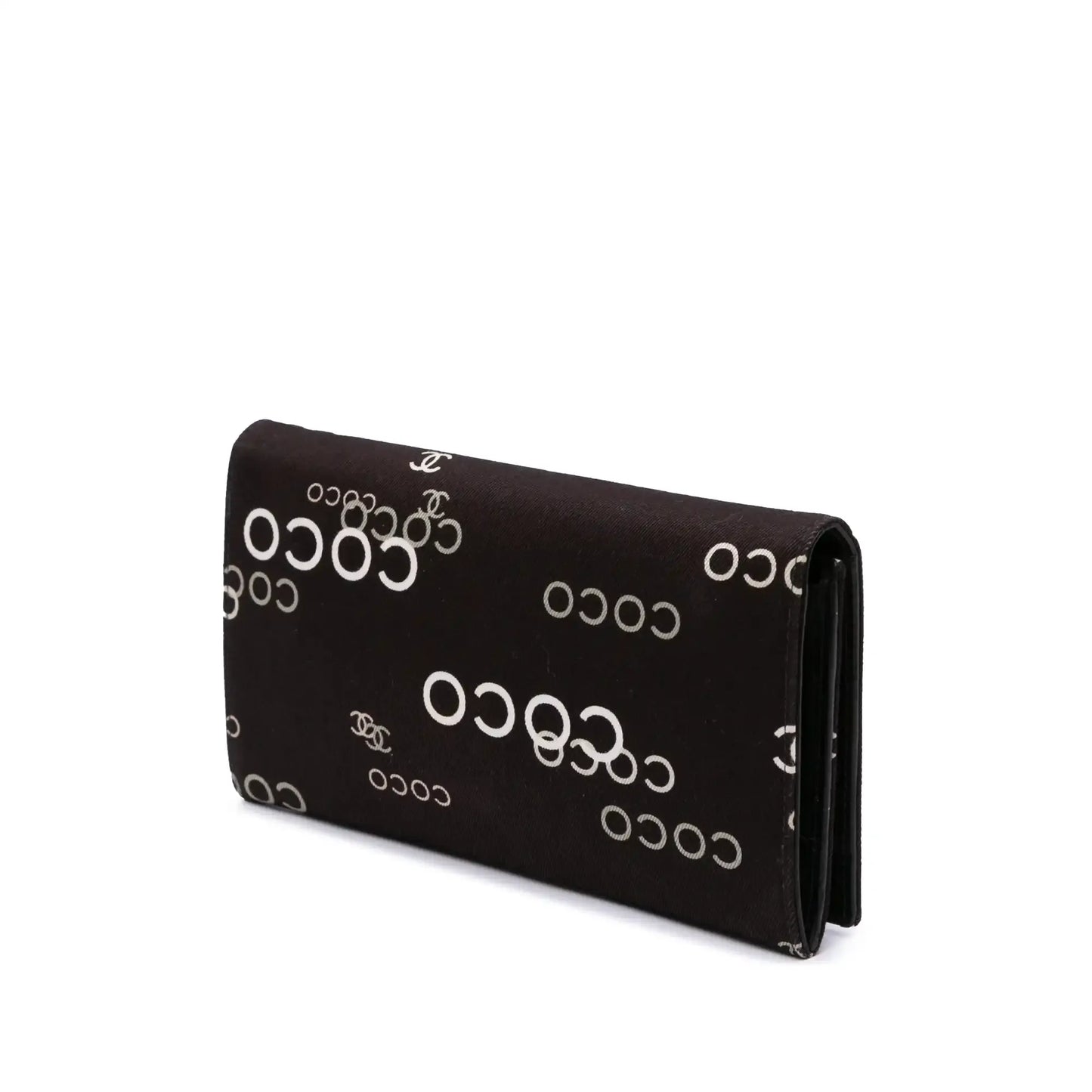 Channel Denim Coco Flap Wallet