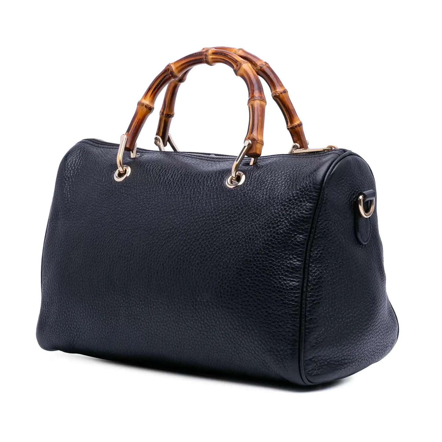 Gucci Medium Calfskin Bamboo Shopper Boston Bag