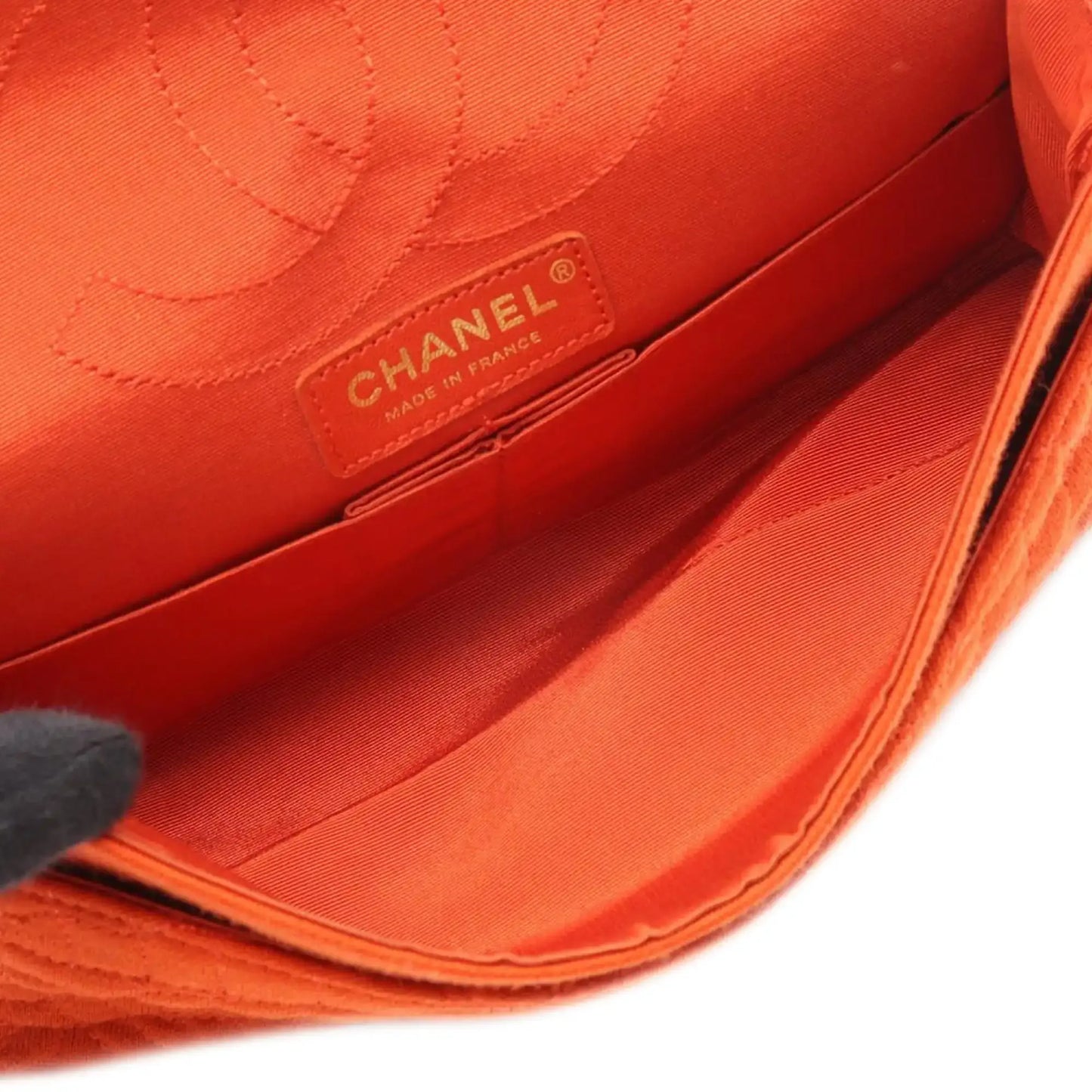 Chanel Reissue 2.55 Quilted Jersey Coco Croc Double Flap 225