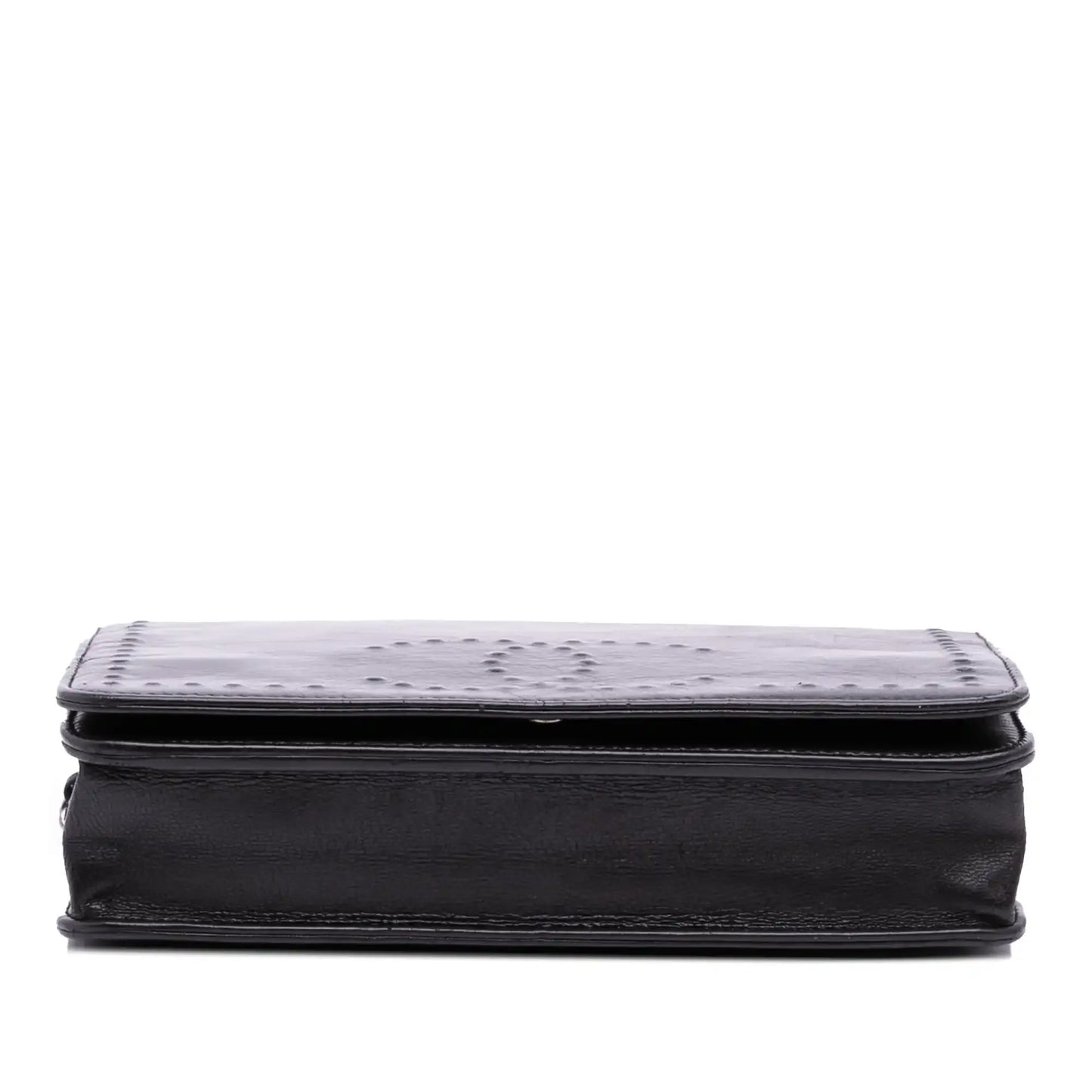 Chanel CC Embossed Lambskin Wallet on Chain
